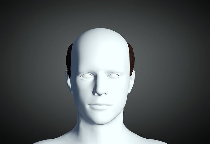 3D Hairstyle for man 02 3D print model 3D print model