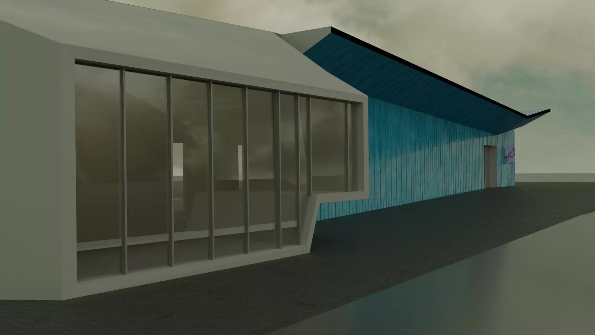 fabr 2022 modern factory warehouse Low-poly 3D model