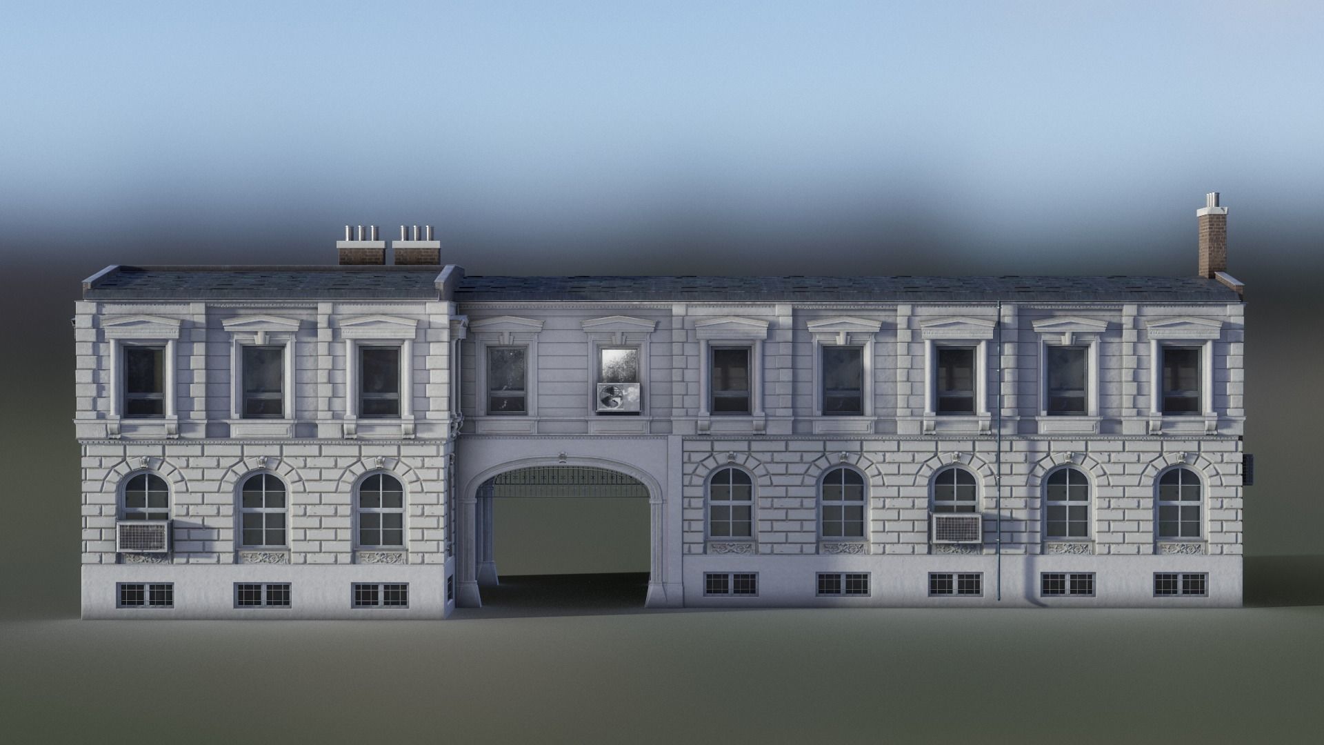 European Building 05 Low-poly 3D model_5