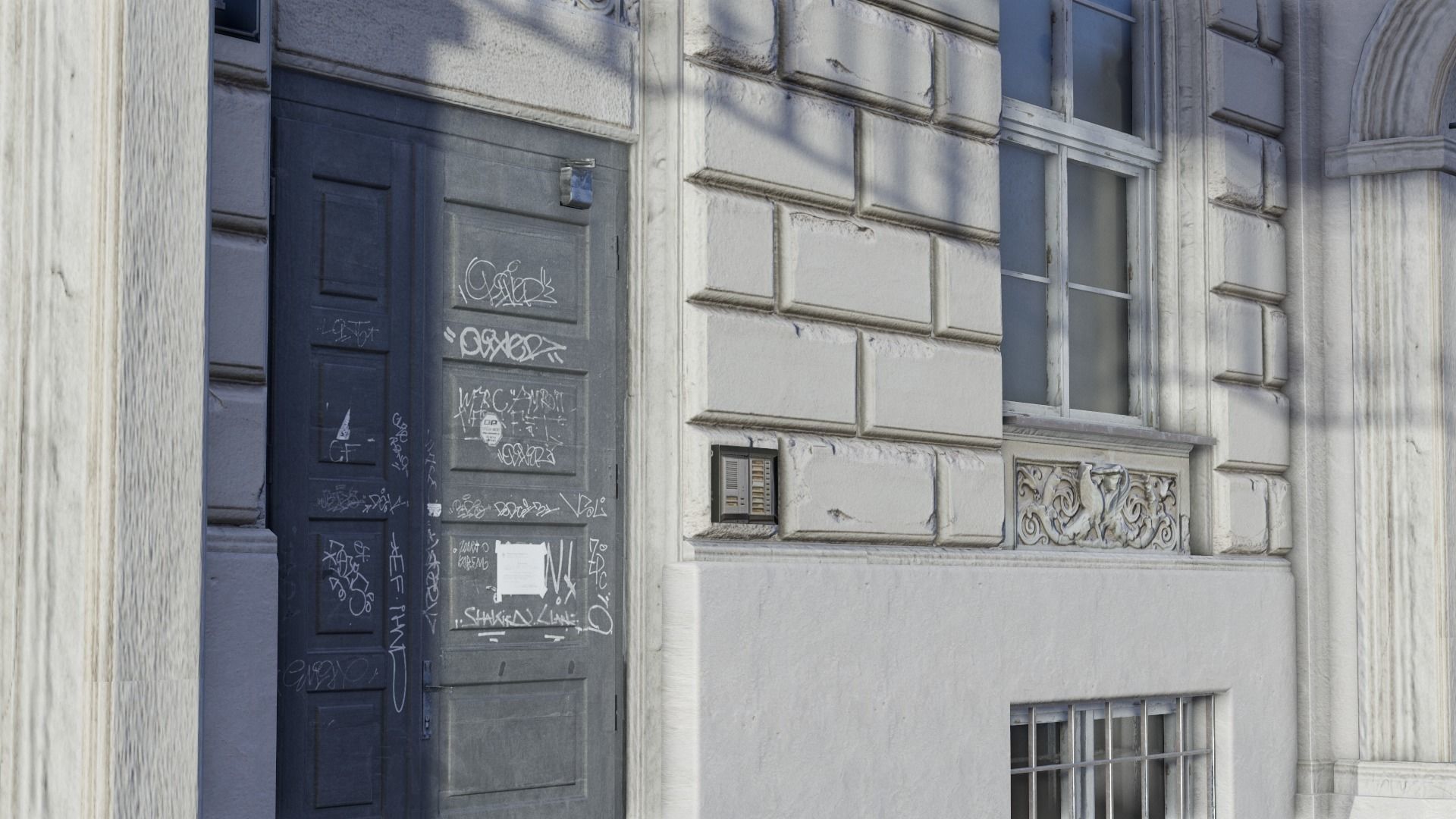 European Building 05 Low-poly 3D model_6