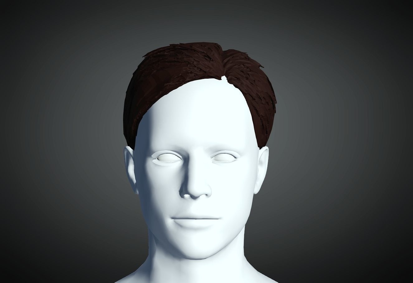 3D Hairstyle for man 05 3D print model_1