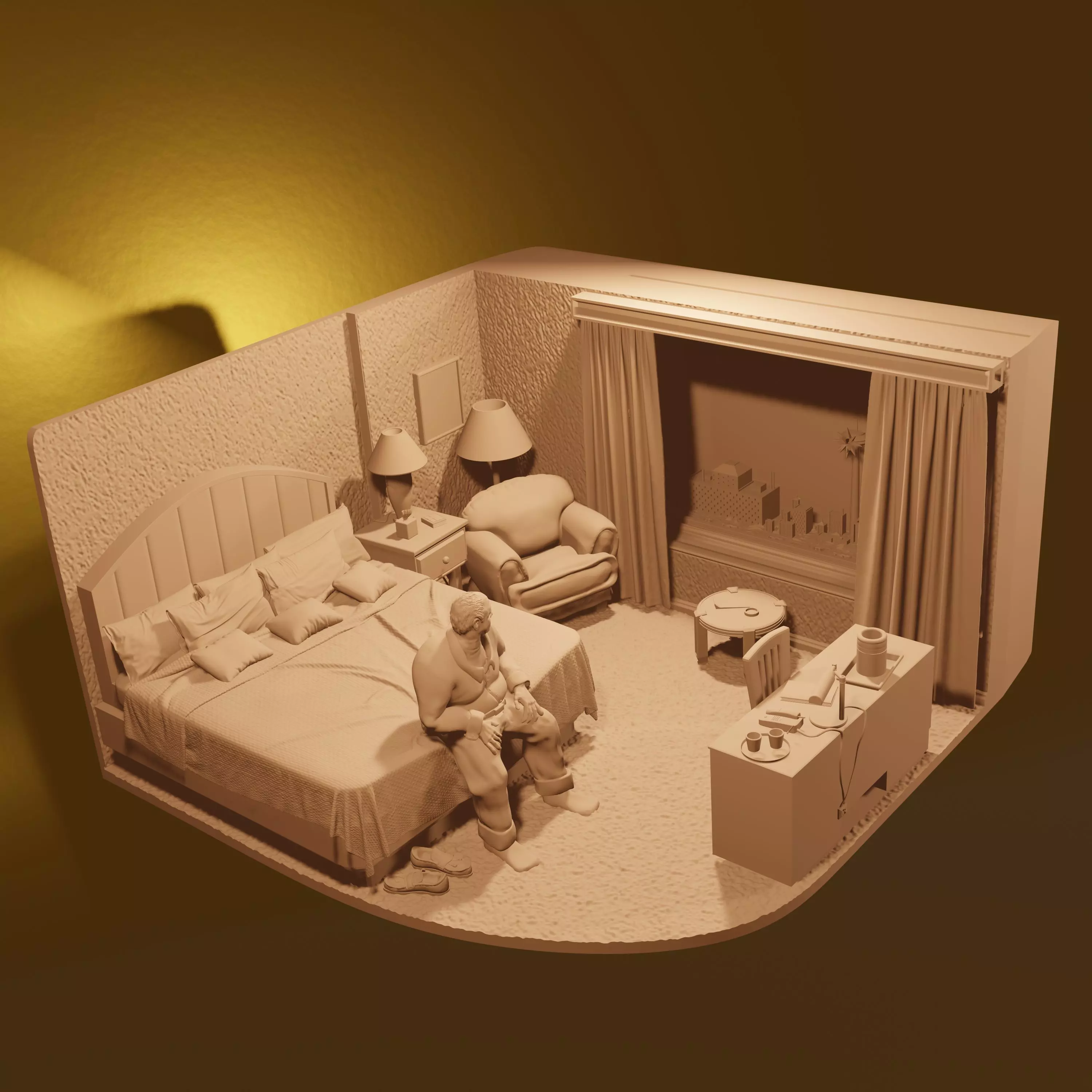 The Coma Dream - Sopranos Model Kit PRE-SUPPORTED 3D print model