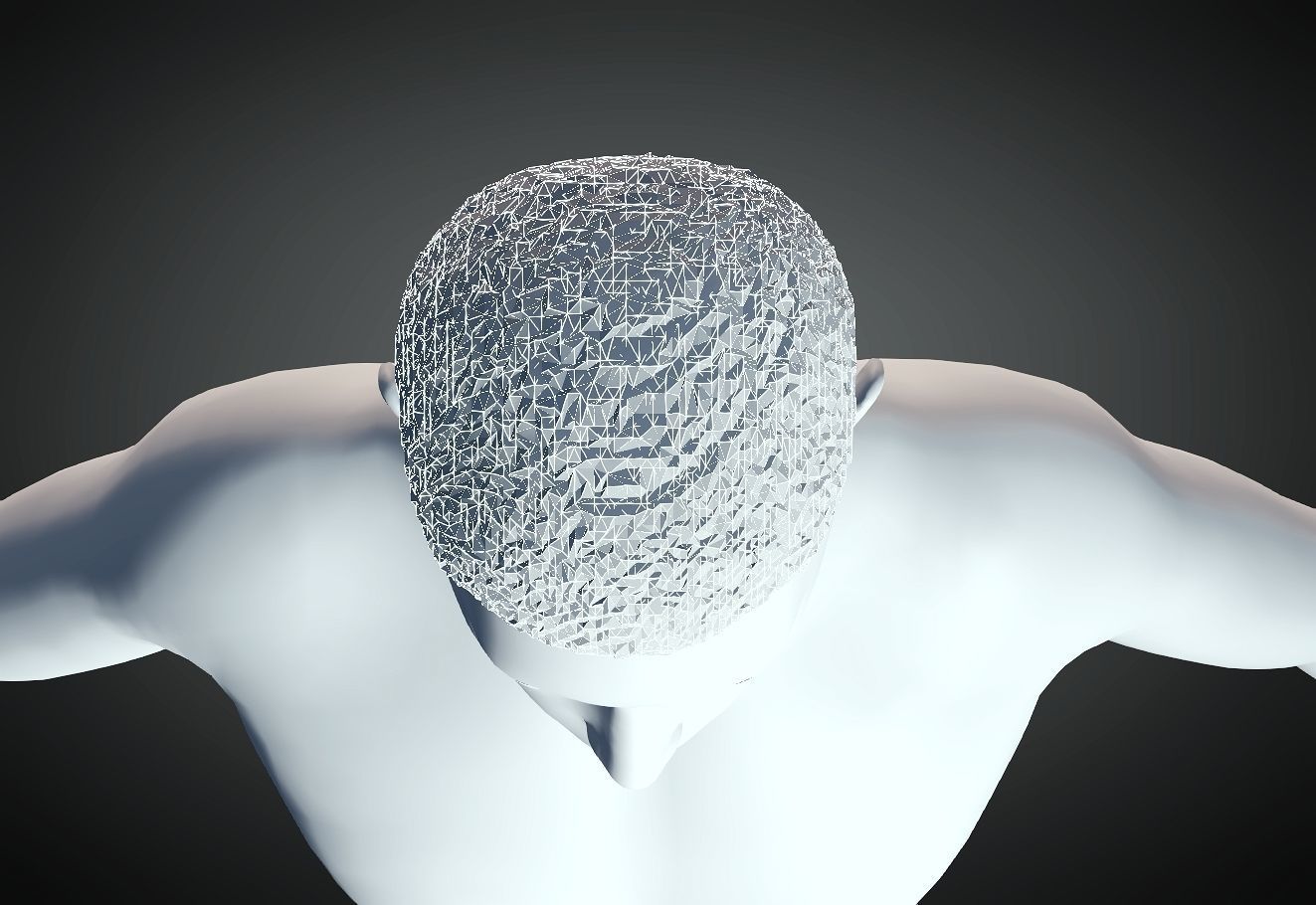 3D Hairstyle for Man 06 3D print model_4