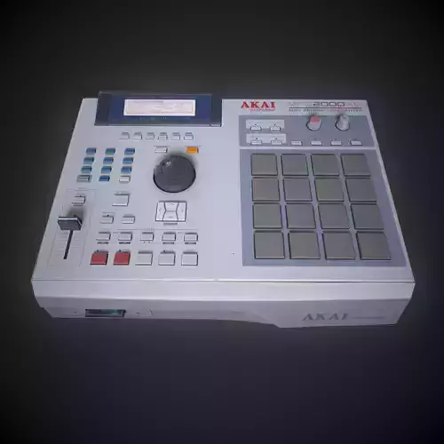 Akai MPC 2000XL - PBR Game Ready Low-poly 3D model