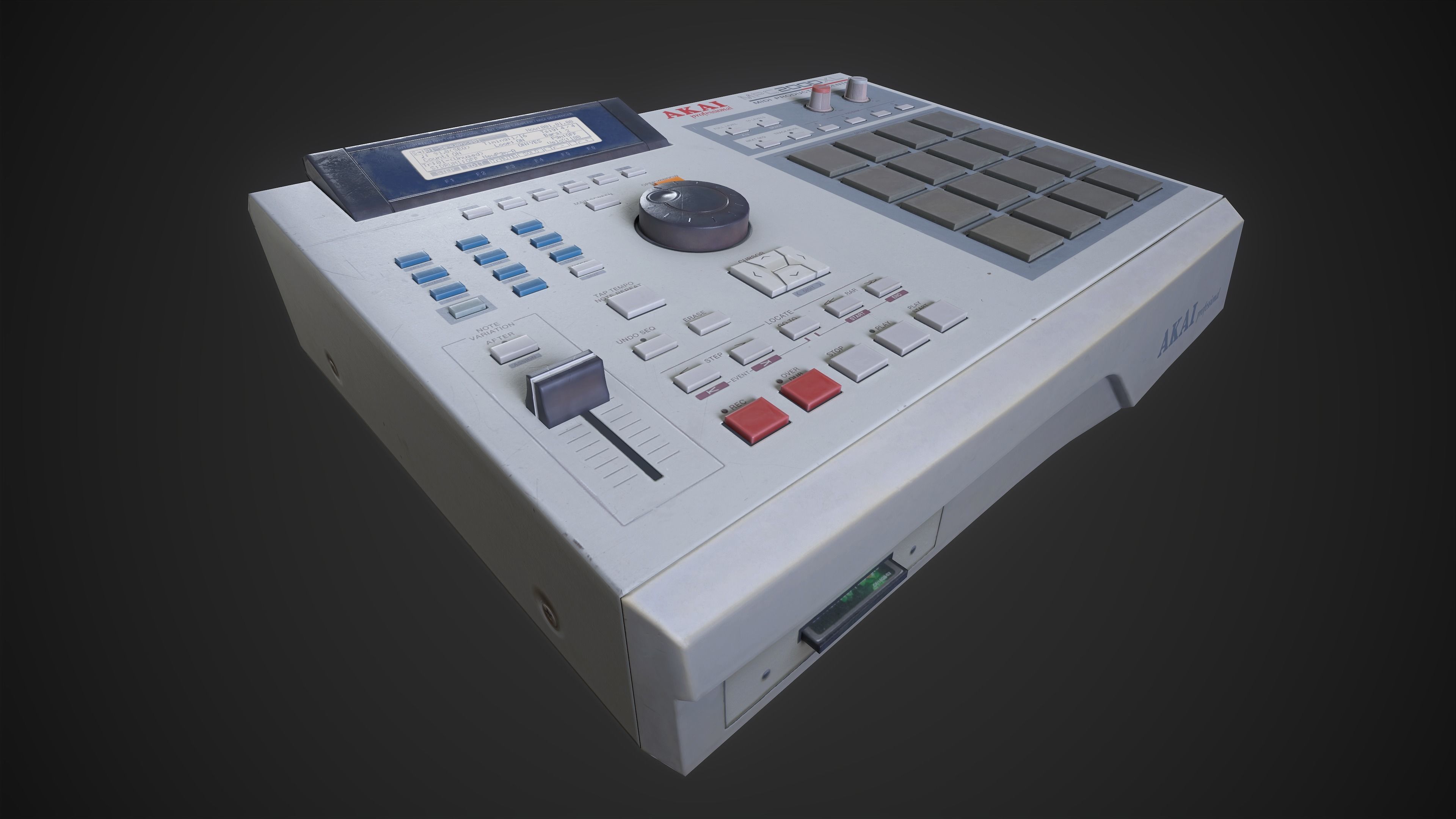 Akai MPC 2000XL - PBR Game Ready Low-poly 3D model_6