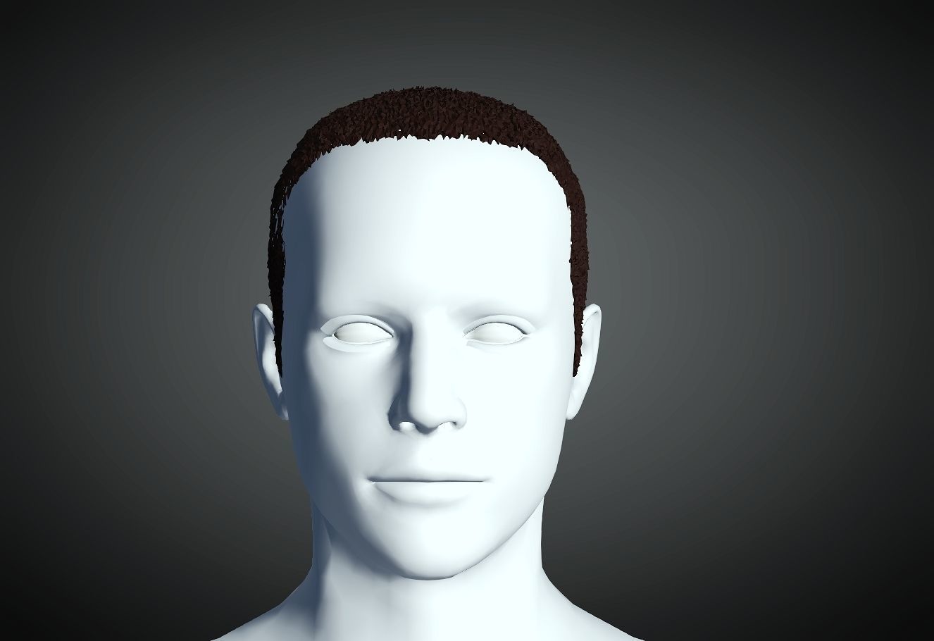 3D Hairstyle For Man 07 3D print model_1