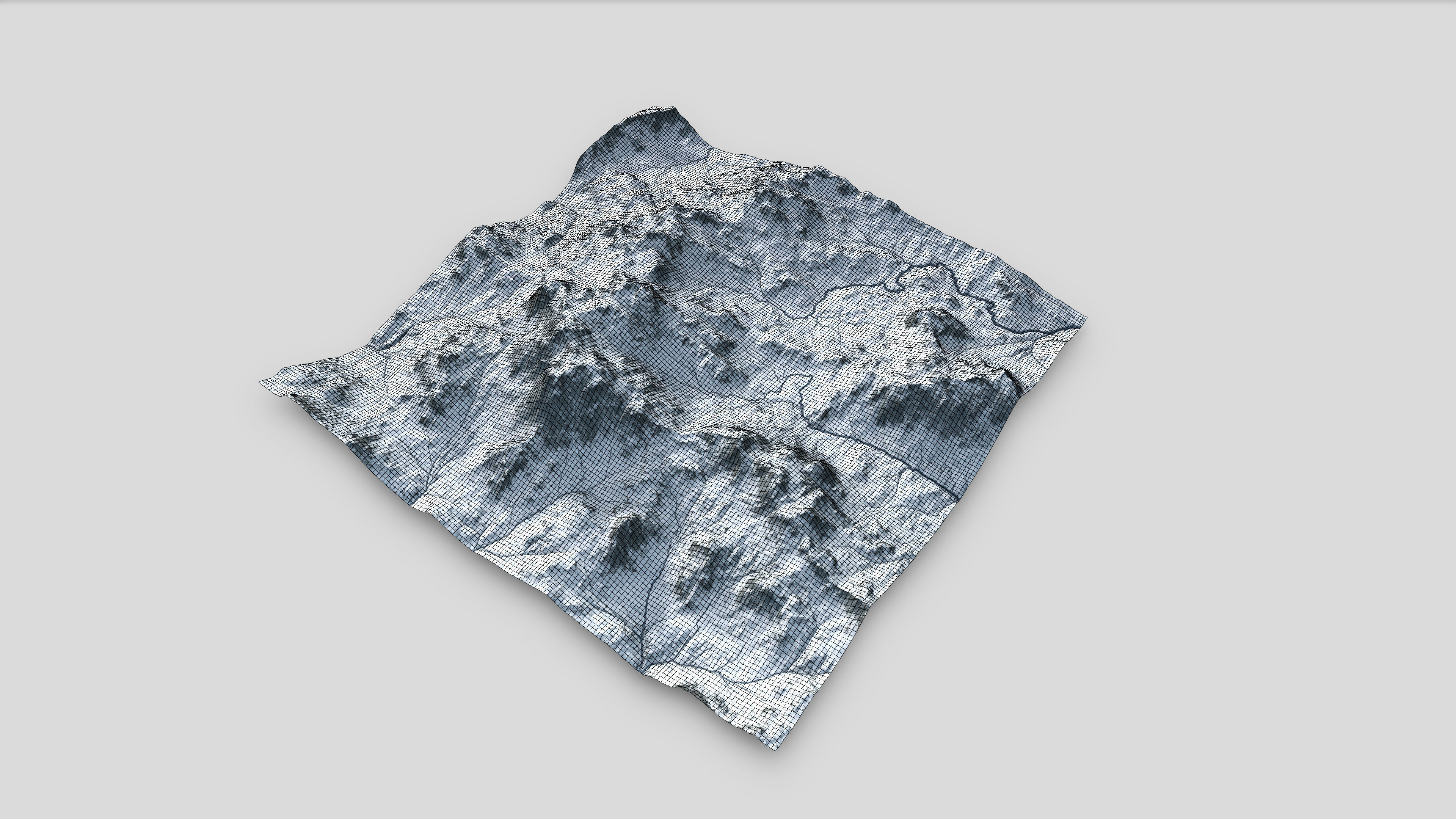 Mountain Summer and Winter Textures Low-poly 3D model_14