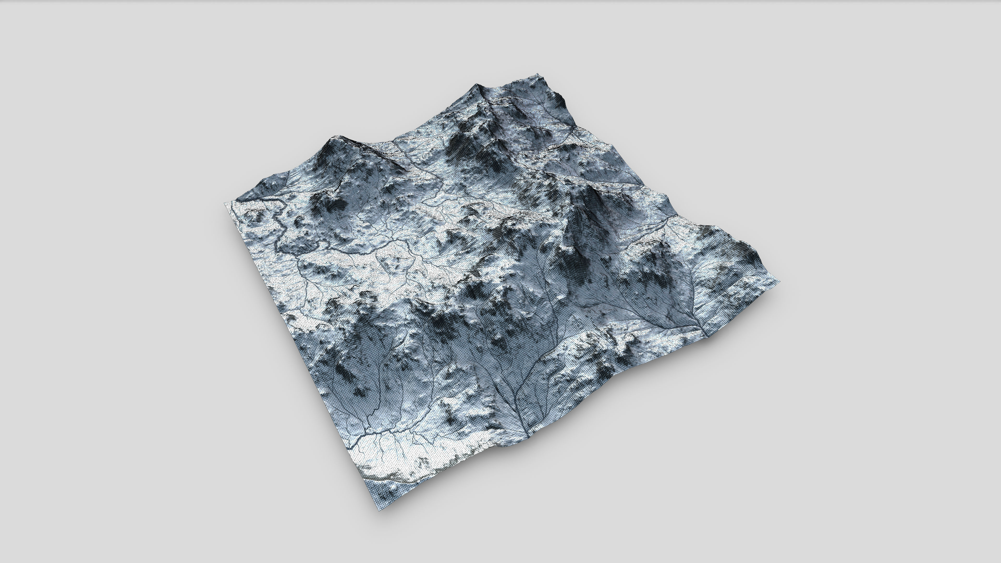 Mountain Summer and Winter Textures Low-poly 3D model_16