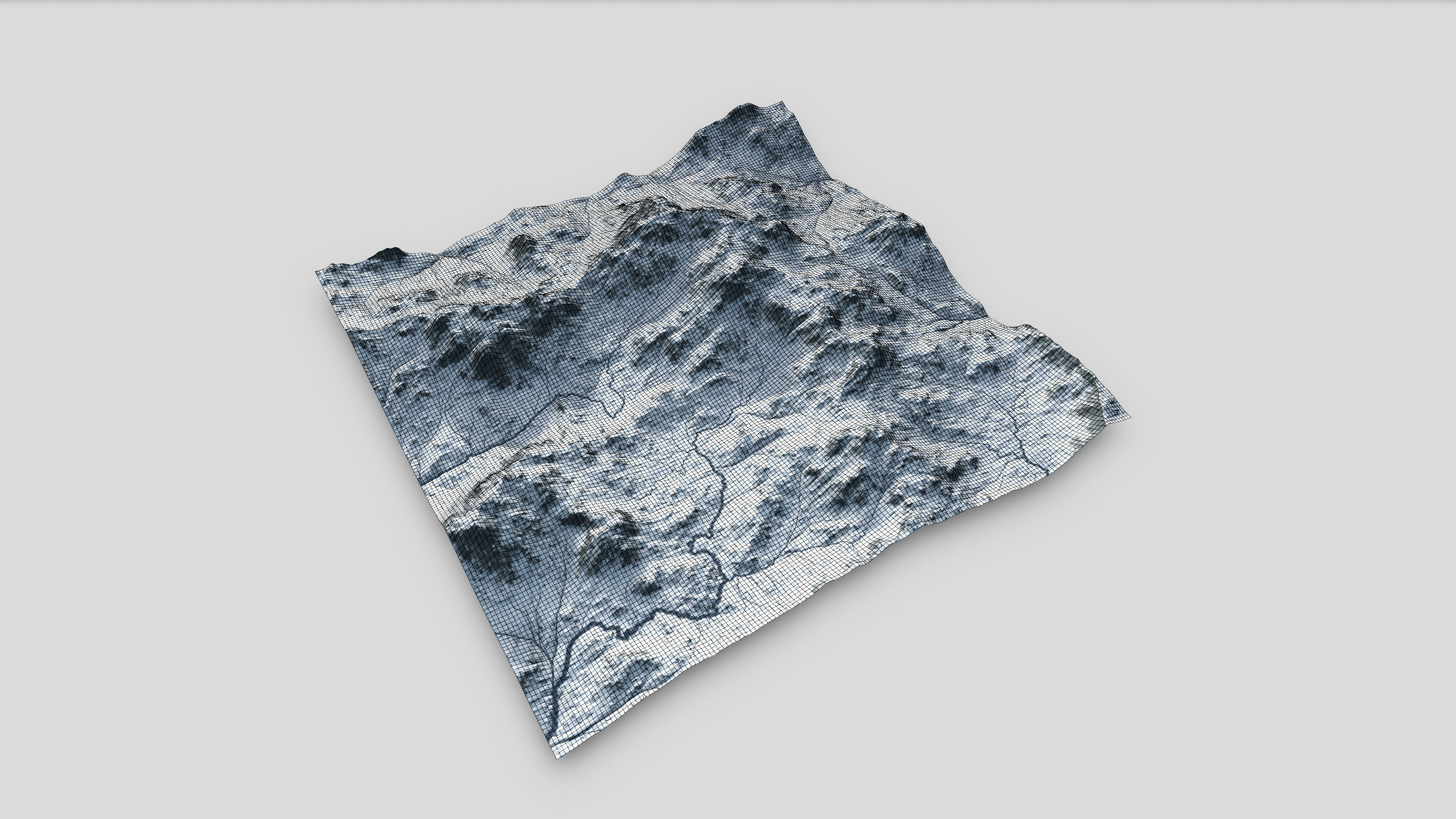 Mountain Summer and Winter Textures Low-poly 3D model_22