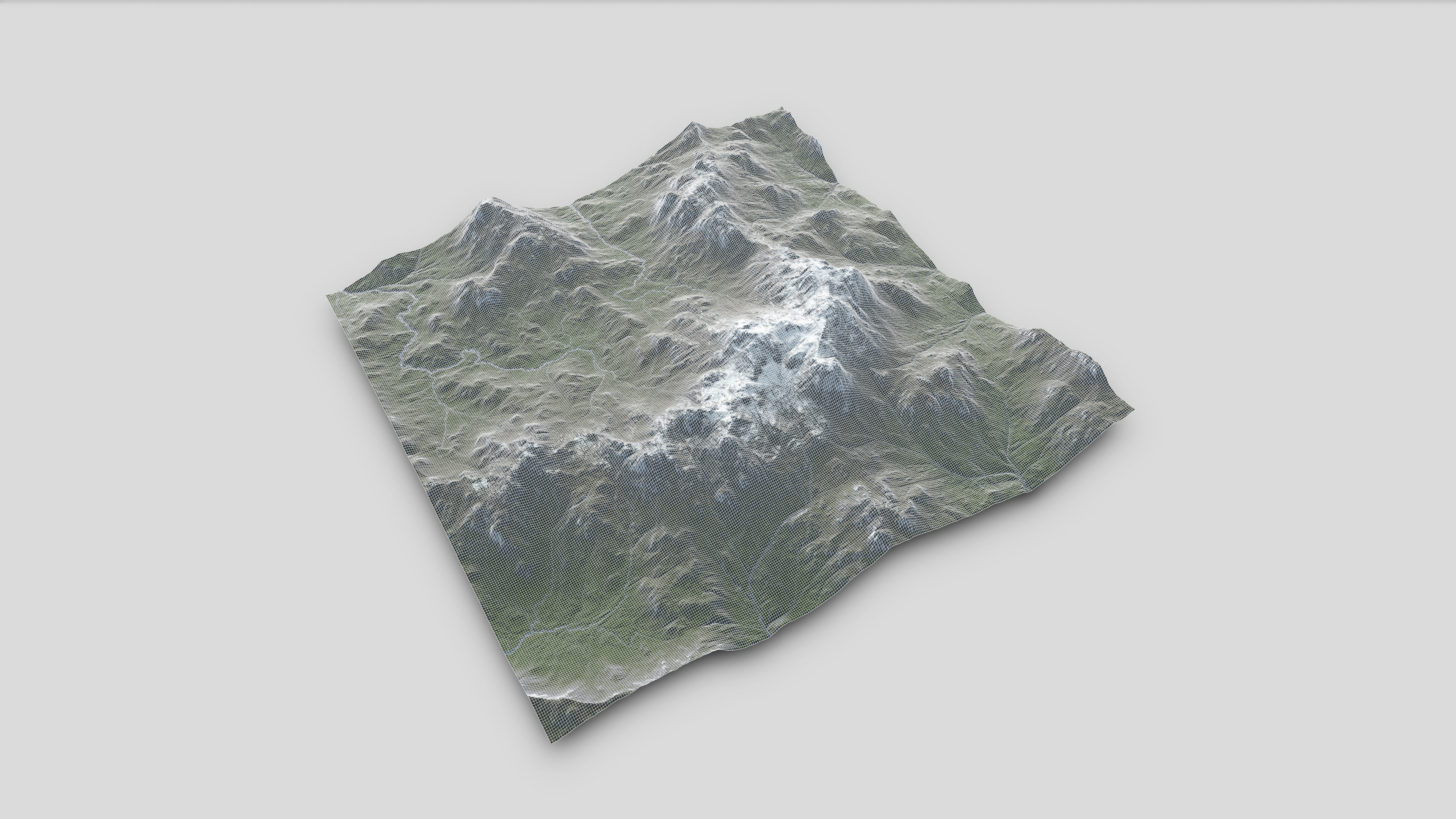 Mountain Summer and Winter Textures Low-poly 3D model_23