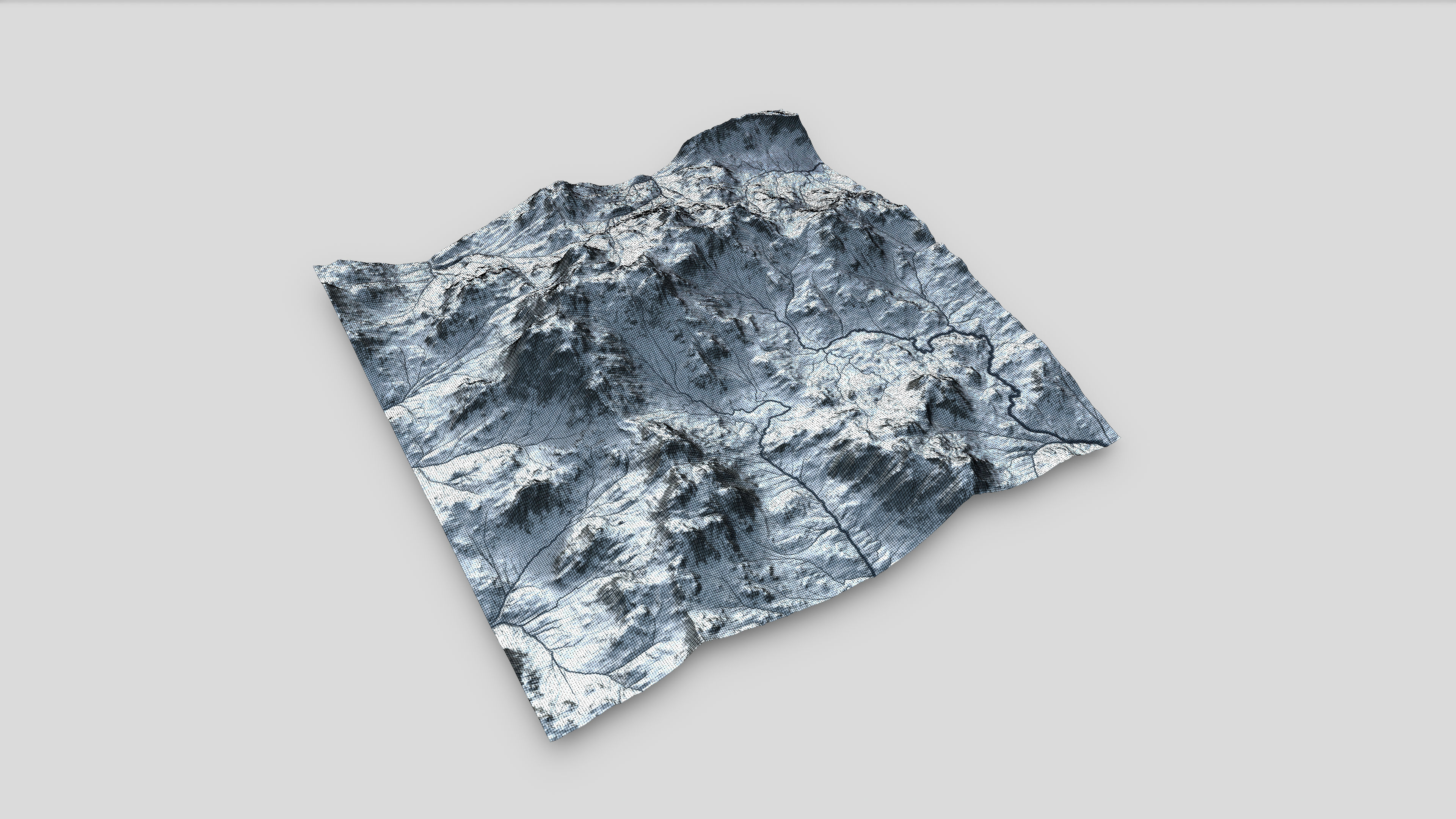 Mountain Summer and Winter Textures Low-poly 3D model_24