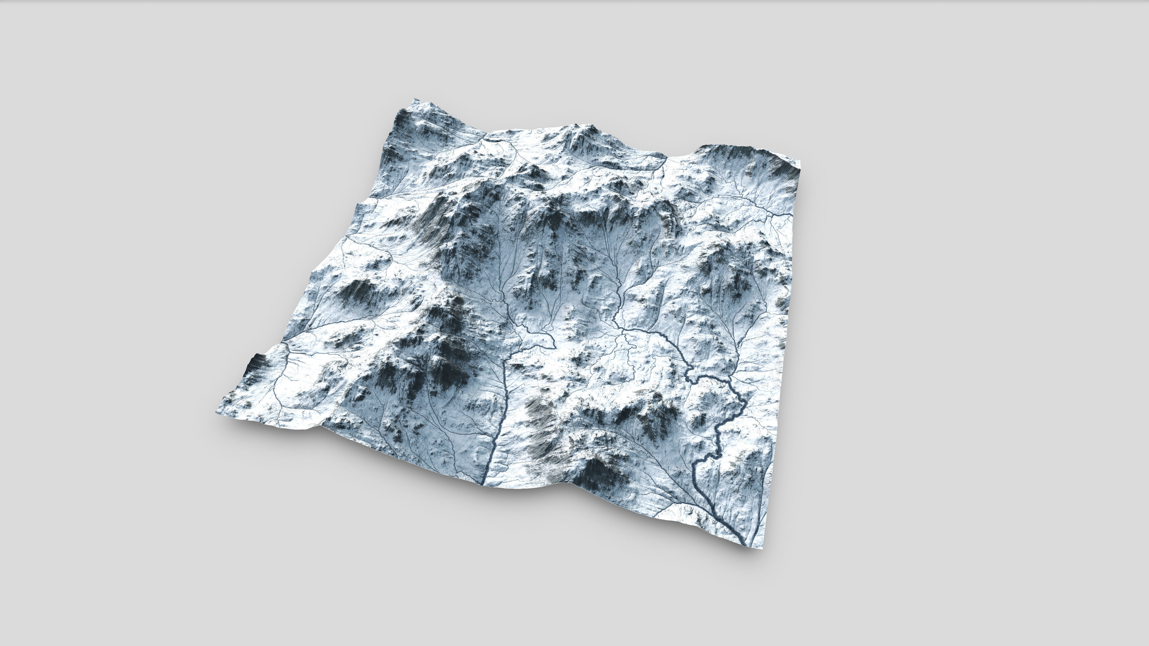 Mountain Summer and Winter Textures Low-poly 3D model_20