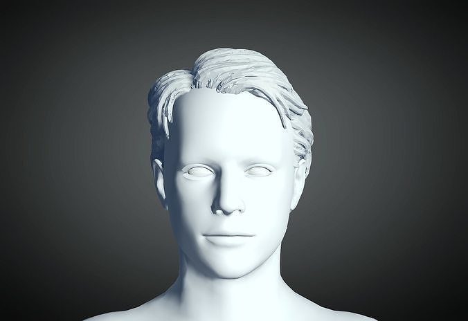 3D Hair style for Man 08 3D print model