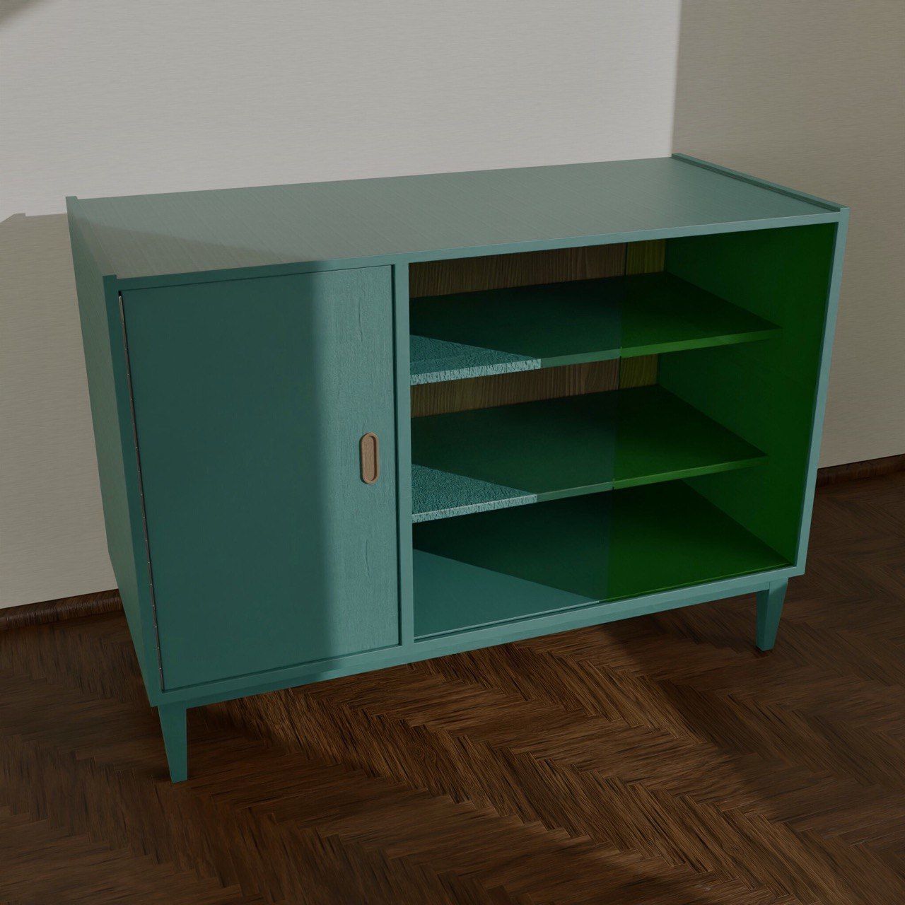 Retro Cabinet 3D model_1