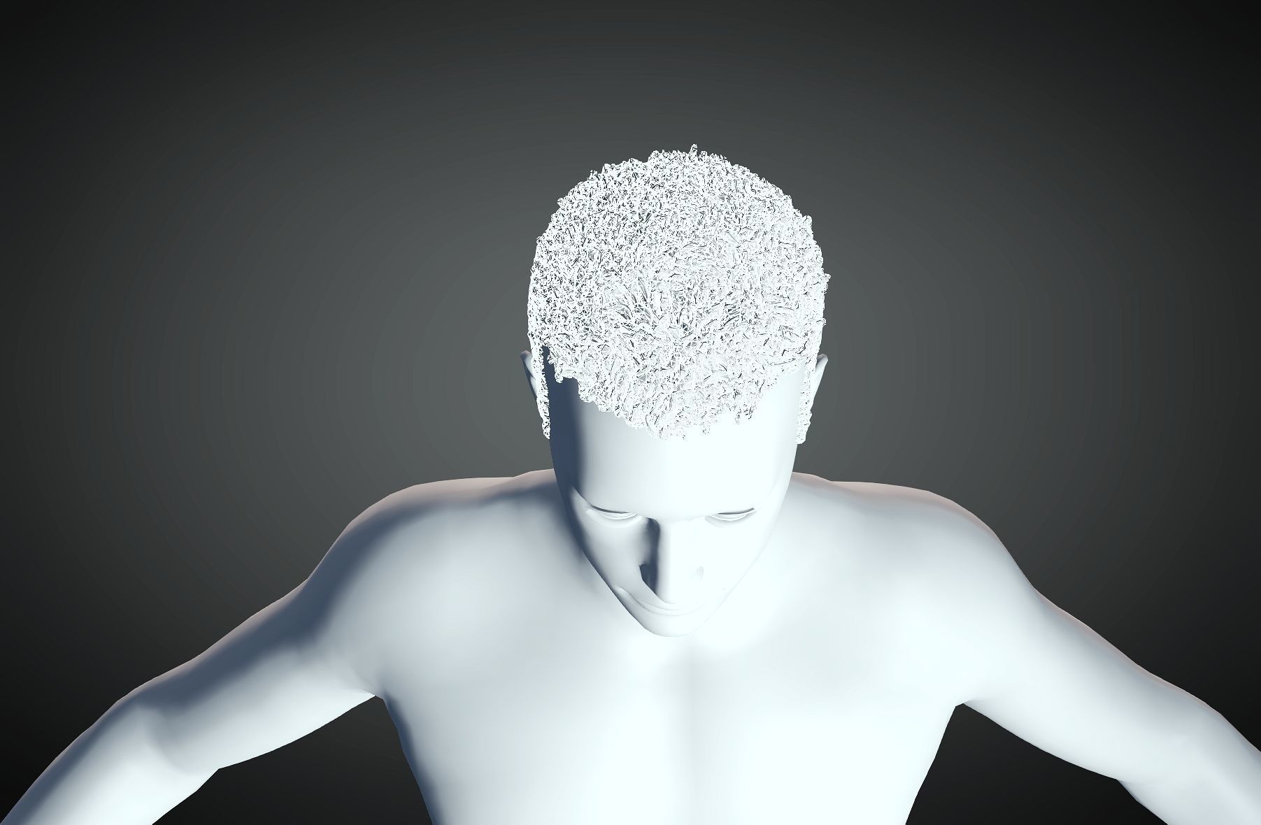 3D Hair style for Man 09 3D print model_3