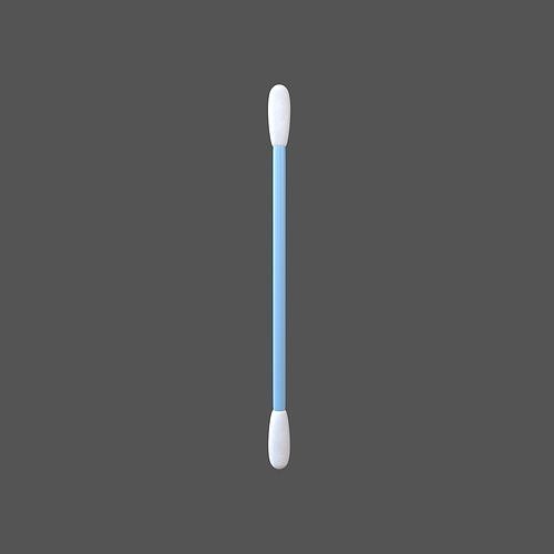 Cotton Swab v1 004 Low-poly 3D model