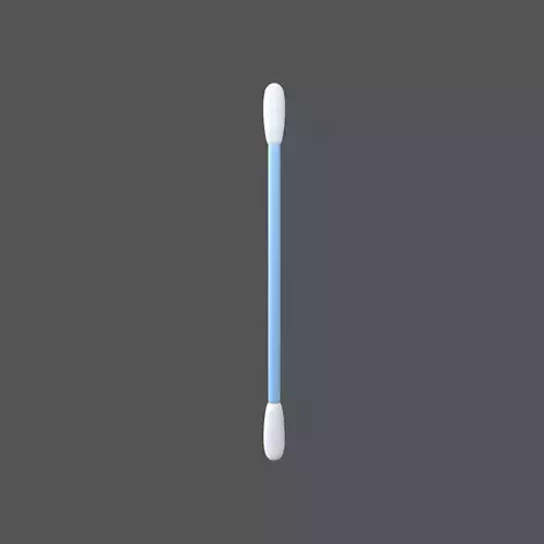 Cotton Swab v1 004 Low-poly 3D model