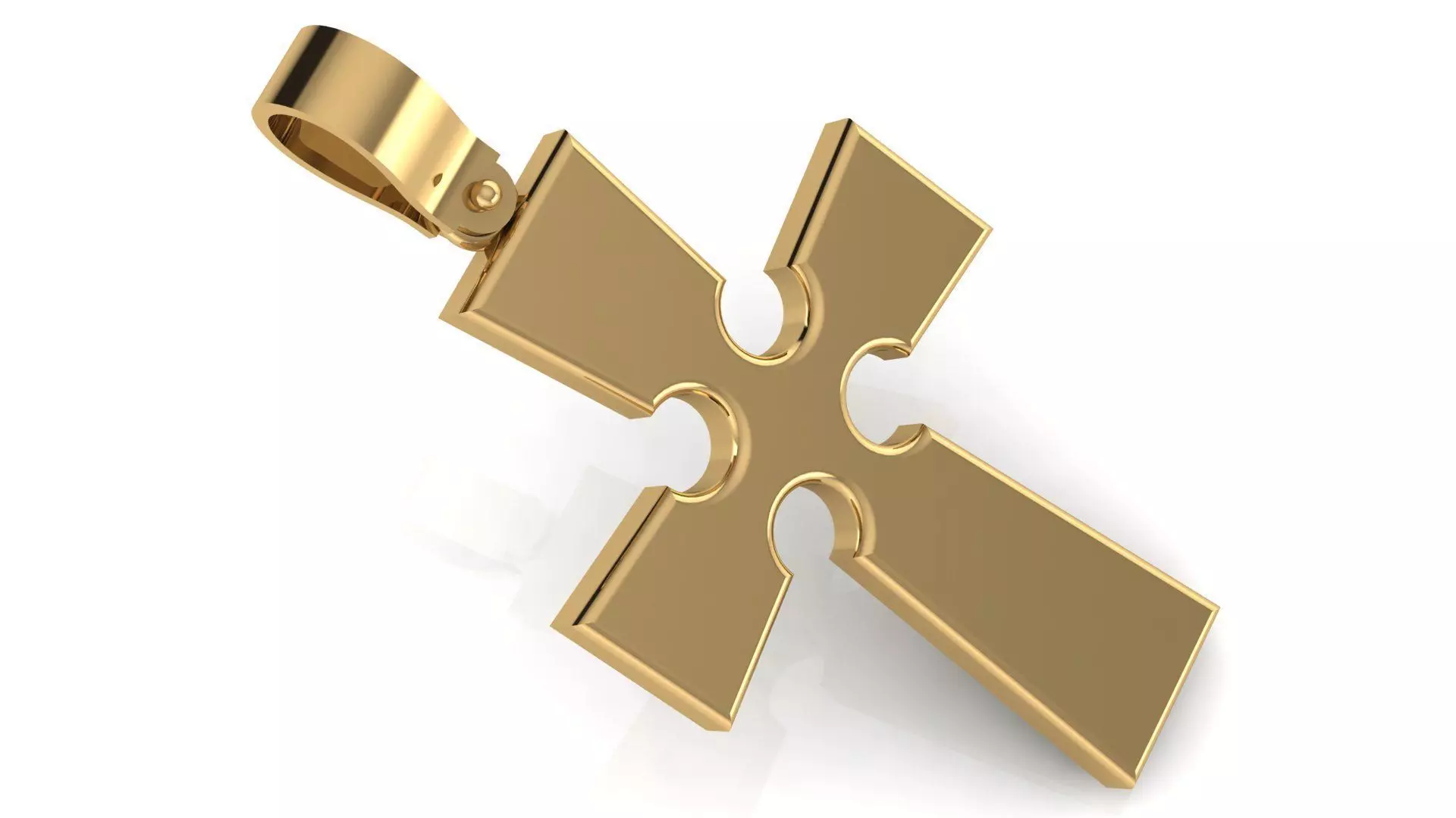 CROSS PENDANT CR42 3D print model_0