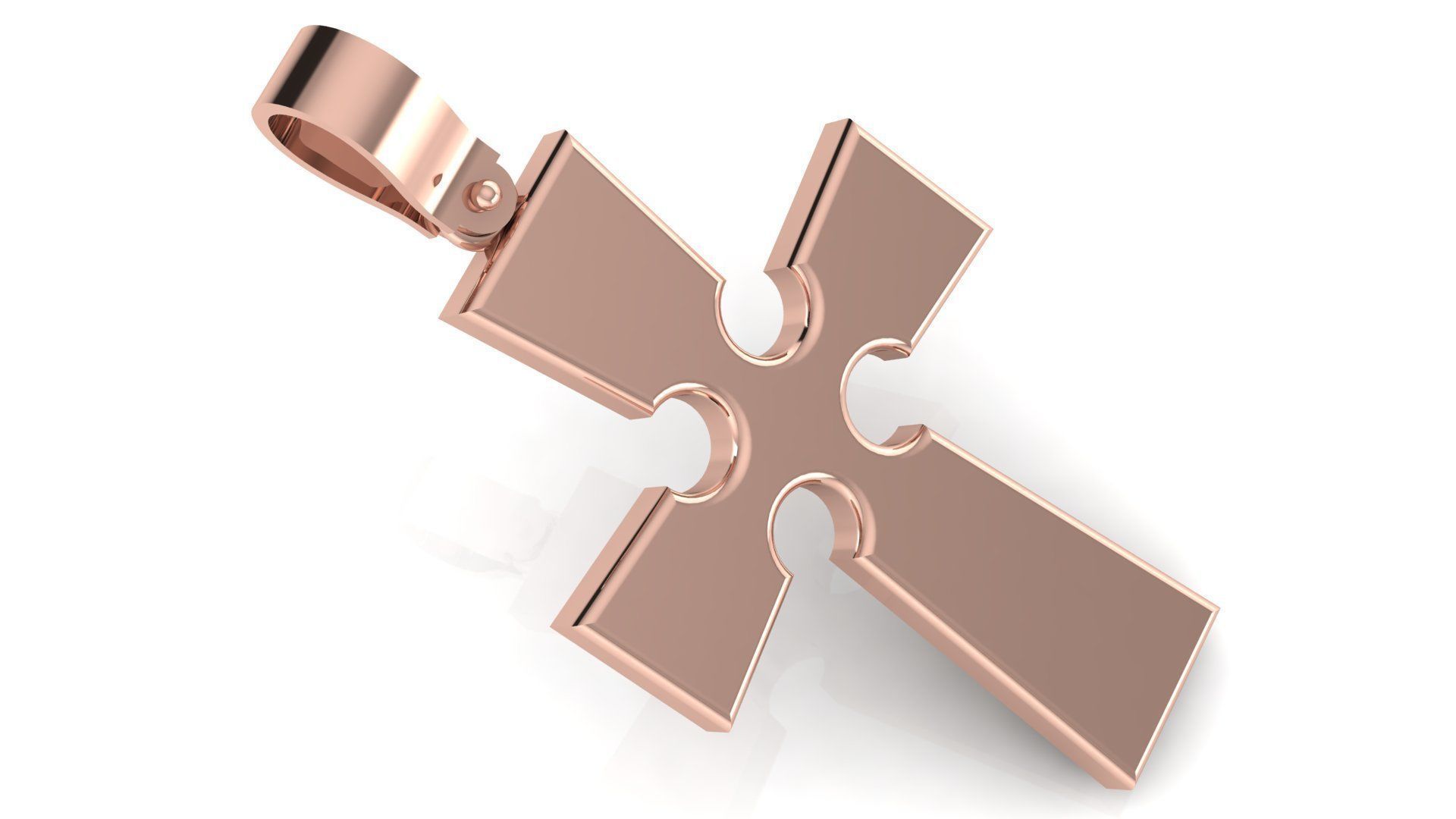 CROSS PENDANT CR42 3D print model_2