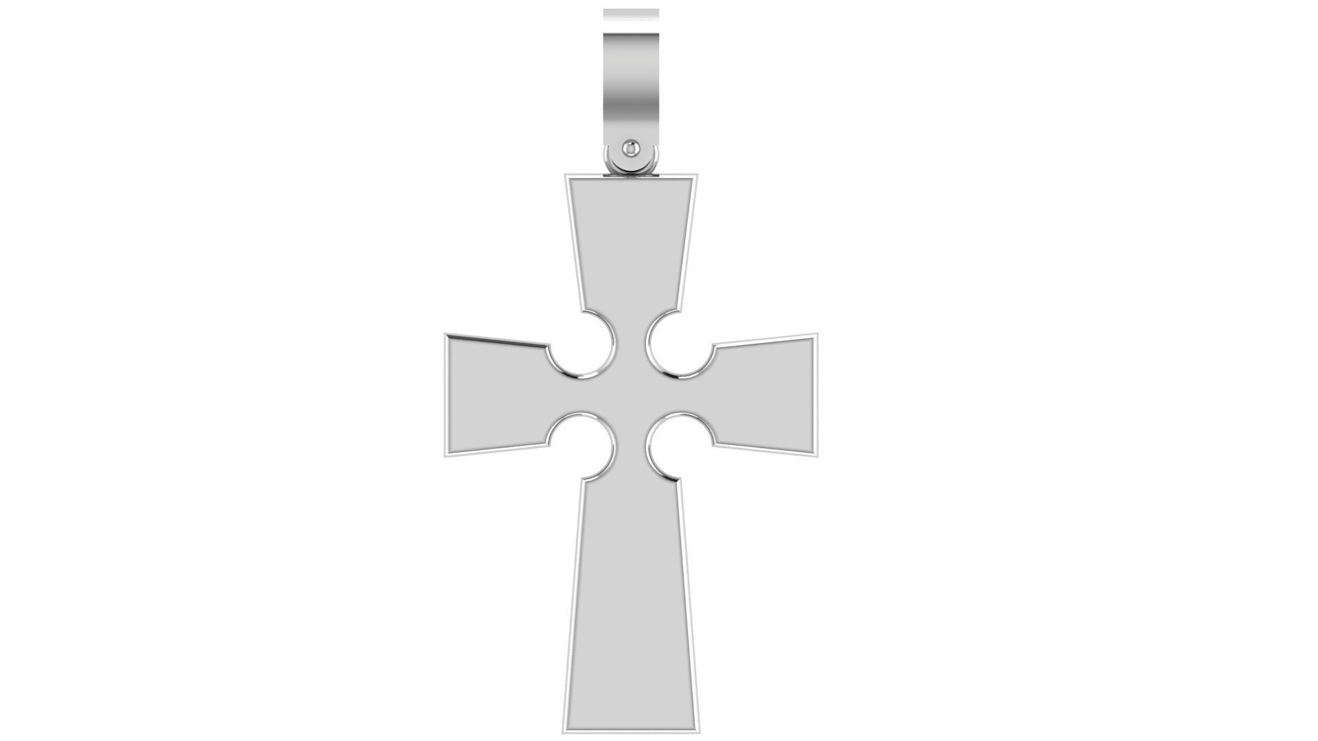 CROSS PENDANT CR42 3D print model_6