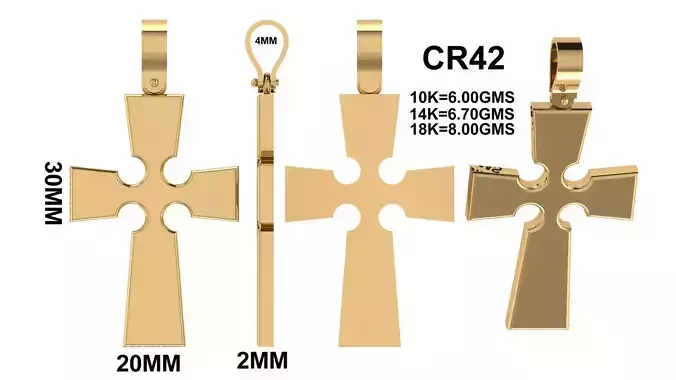 CROSS PENDANT CR42
