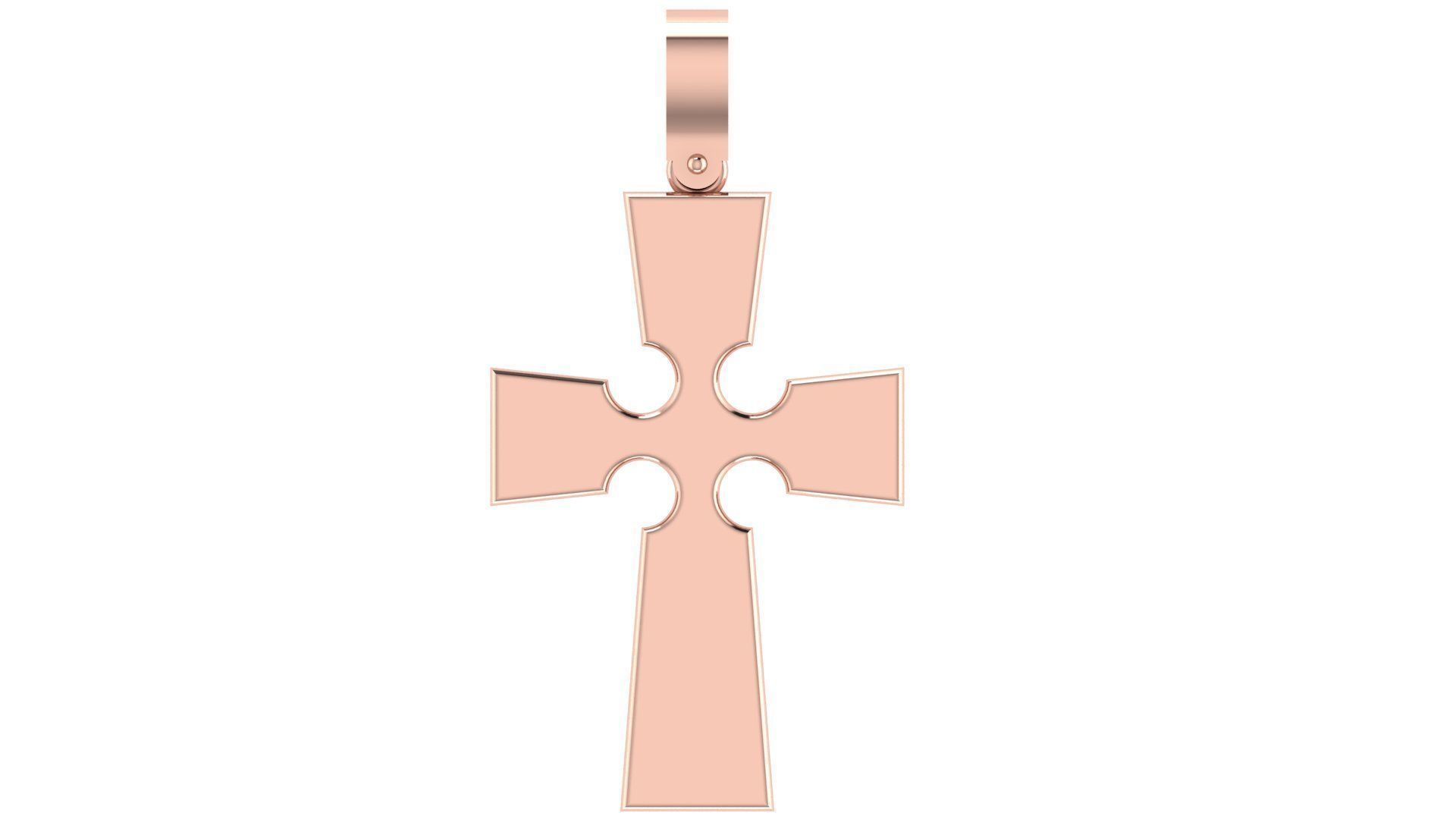 CROSS PENDANT CR42 3D print model_3