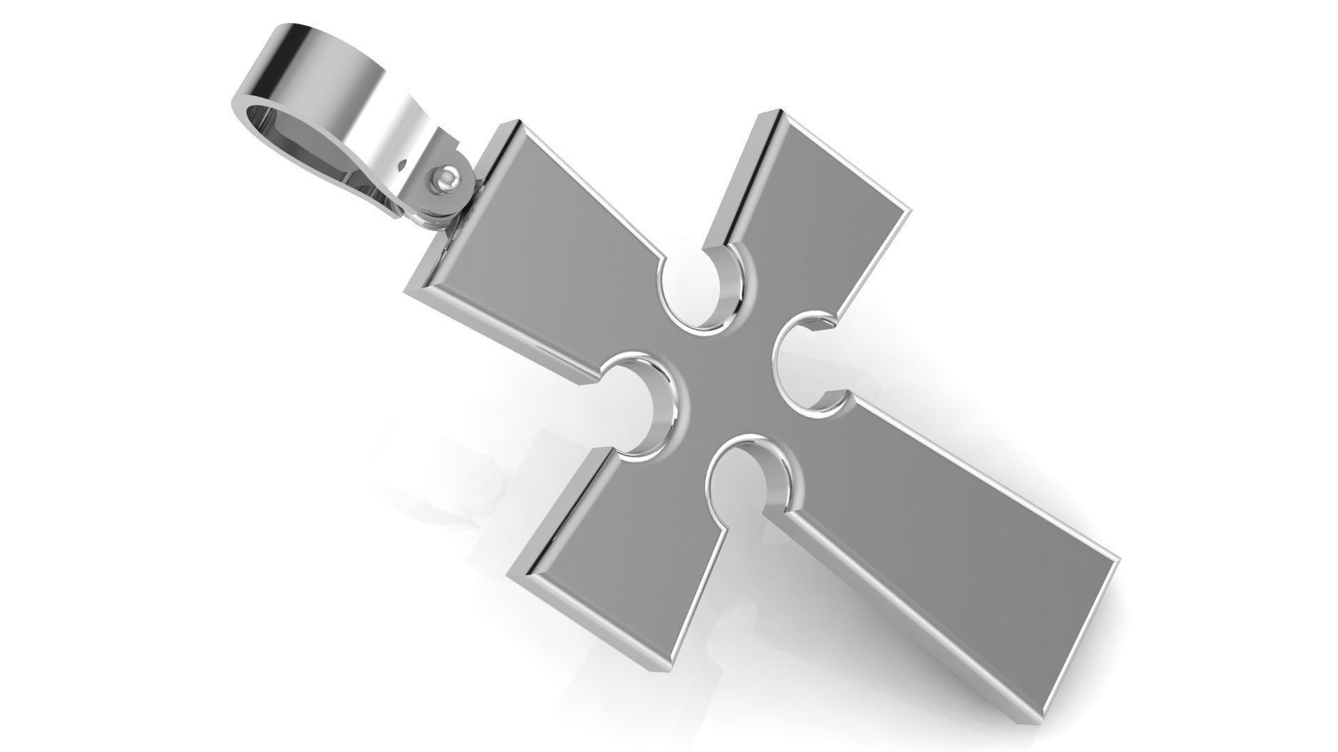 CROSS PENDANT CR42 3D print model_4