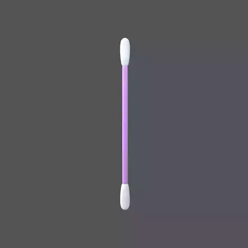 Cotton Swab v1 005 Low-poly 3D model