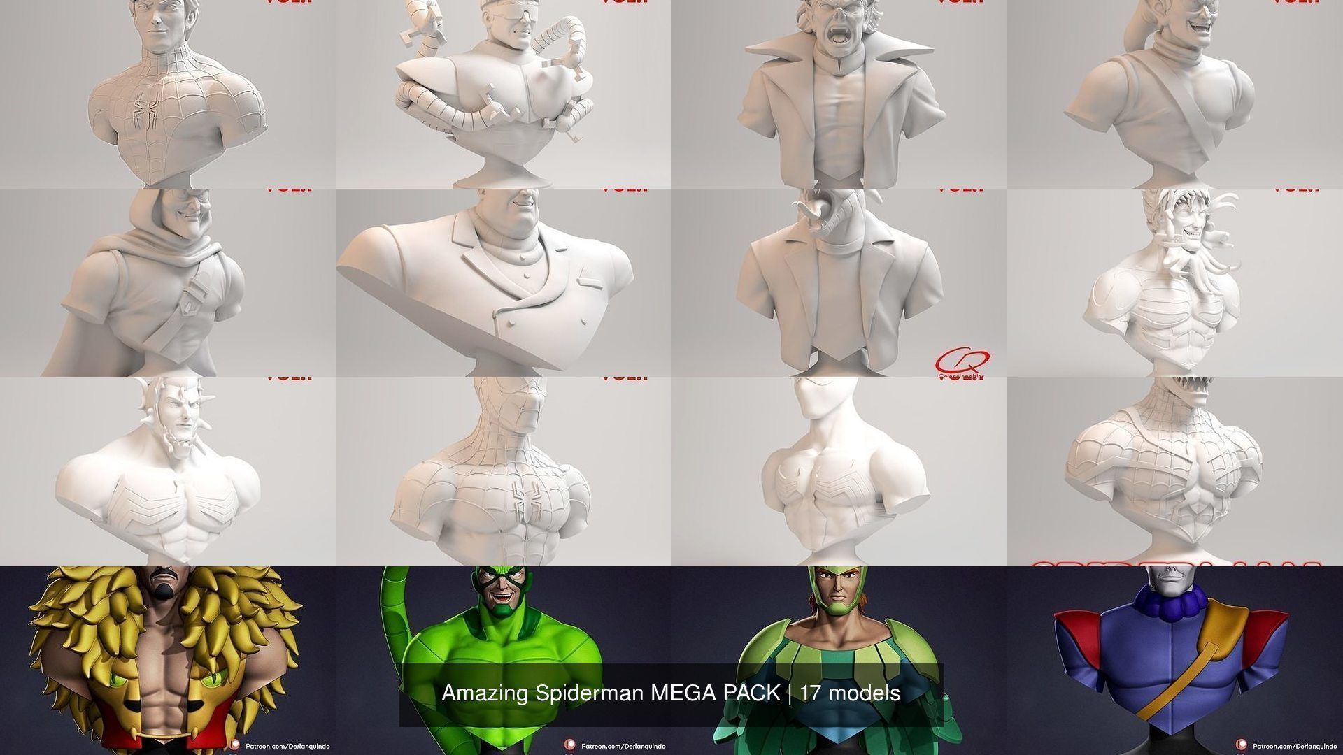 Amazing Spiderman MEGA PACK 3D Model Collection_1