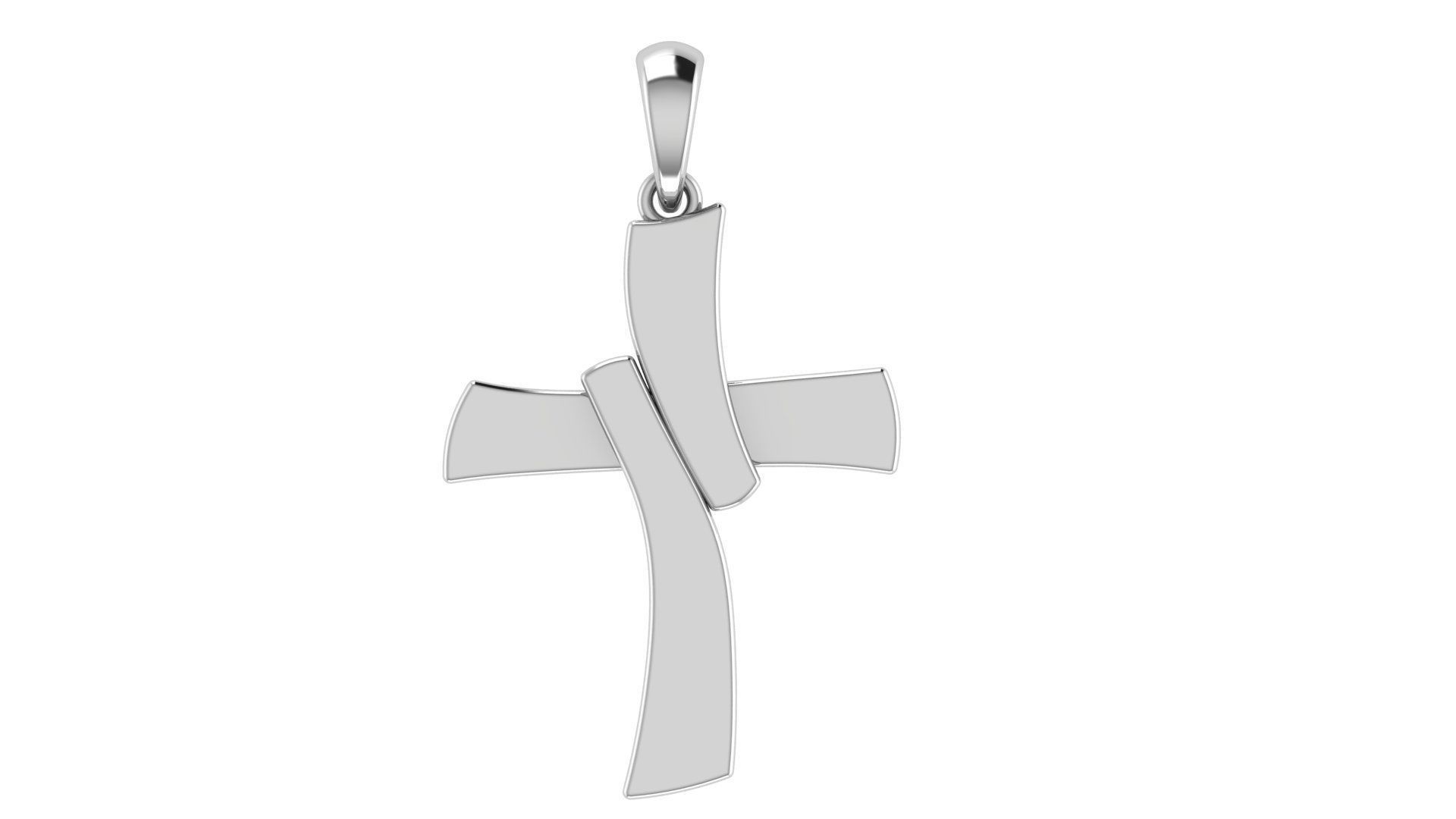 CROSS PENDANT CR43 3D print model_4