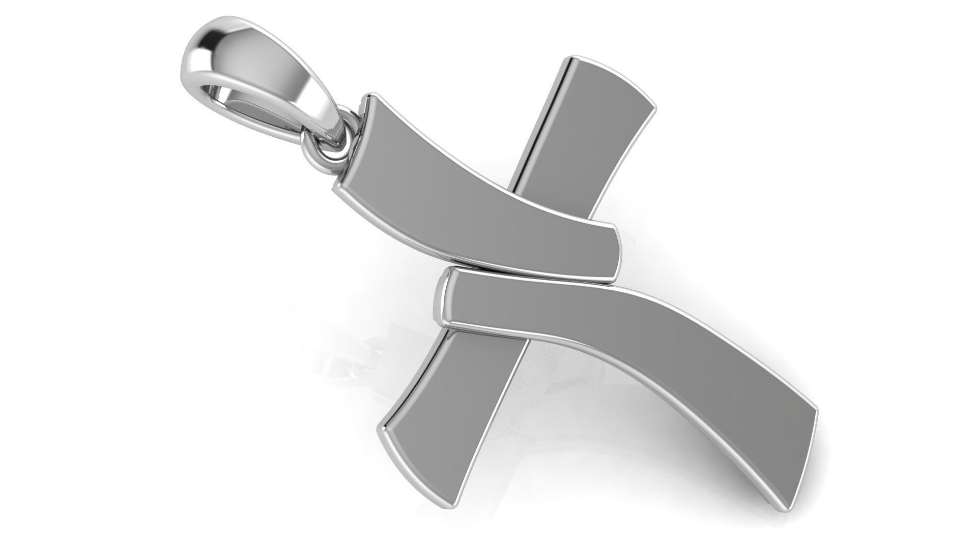 CROSS PENDANT CR43 3D print model_1