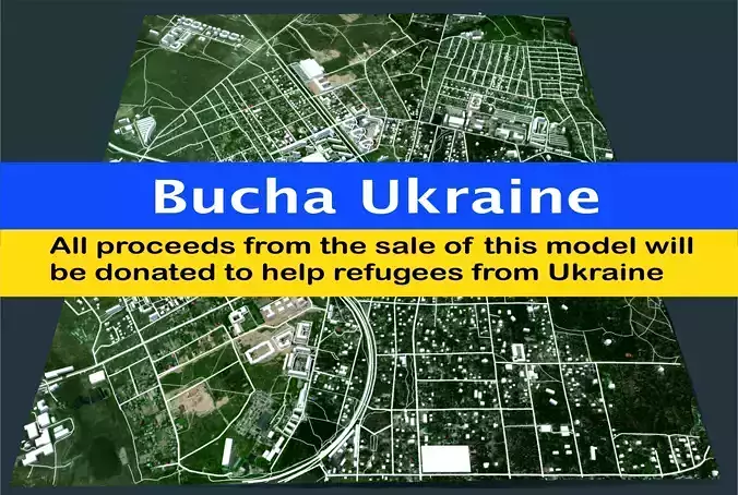 Cityscape Bucha Ukraine