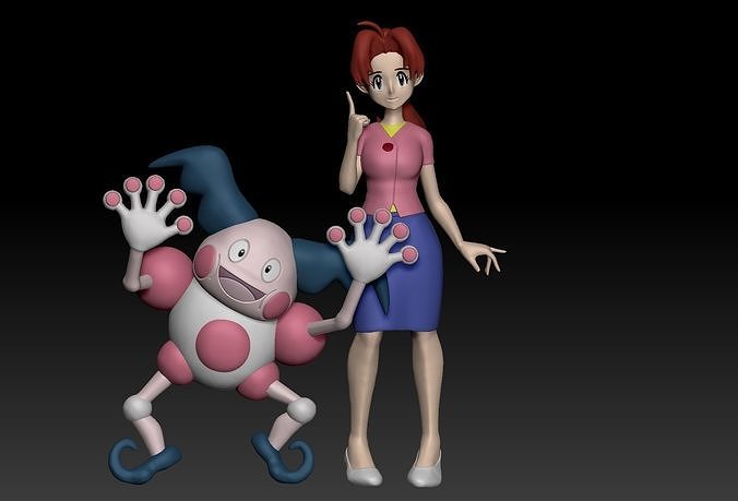 Pokemon Delia Ketchum aka Hanako aka Ash Ketchum Mom 3D print model