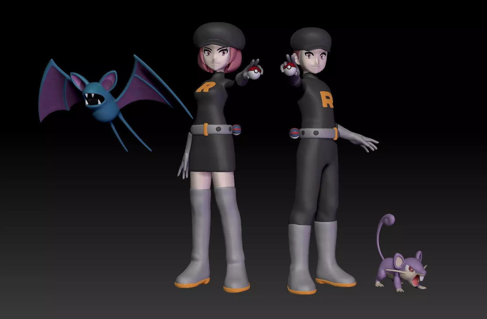 Pokemon Team Rocket Grunt 3D print model_0