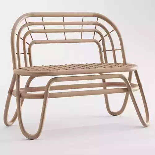 Children rattan bench Elephant en rotin by LesElefantsDuDesign