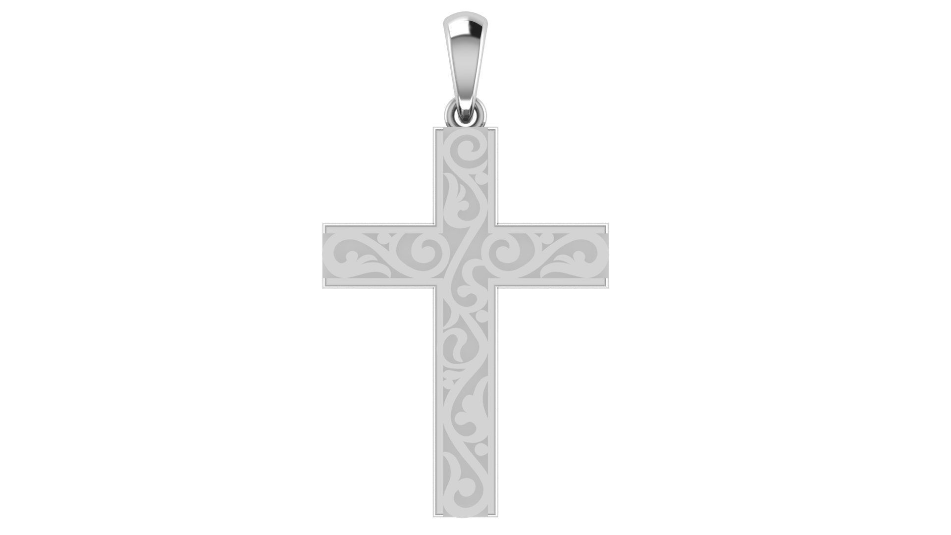 CROSS PENDANT CR45 3D print model_4