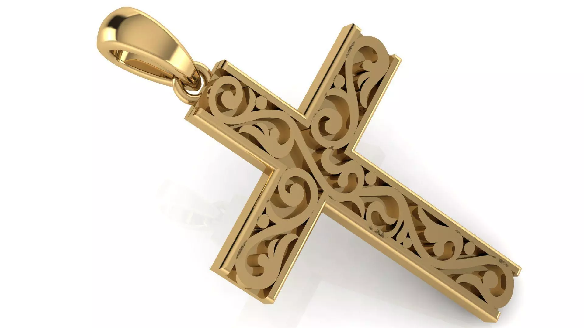 CROSS PENDANT CR45 3D print model_0