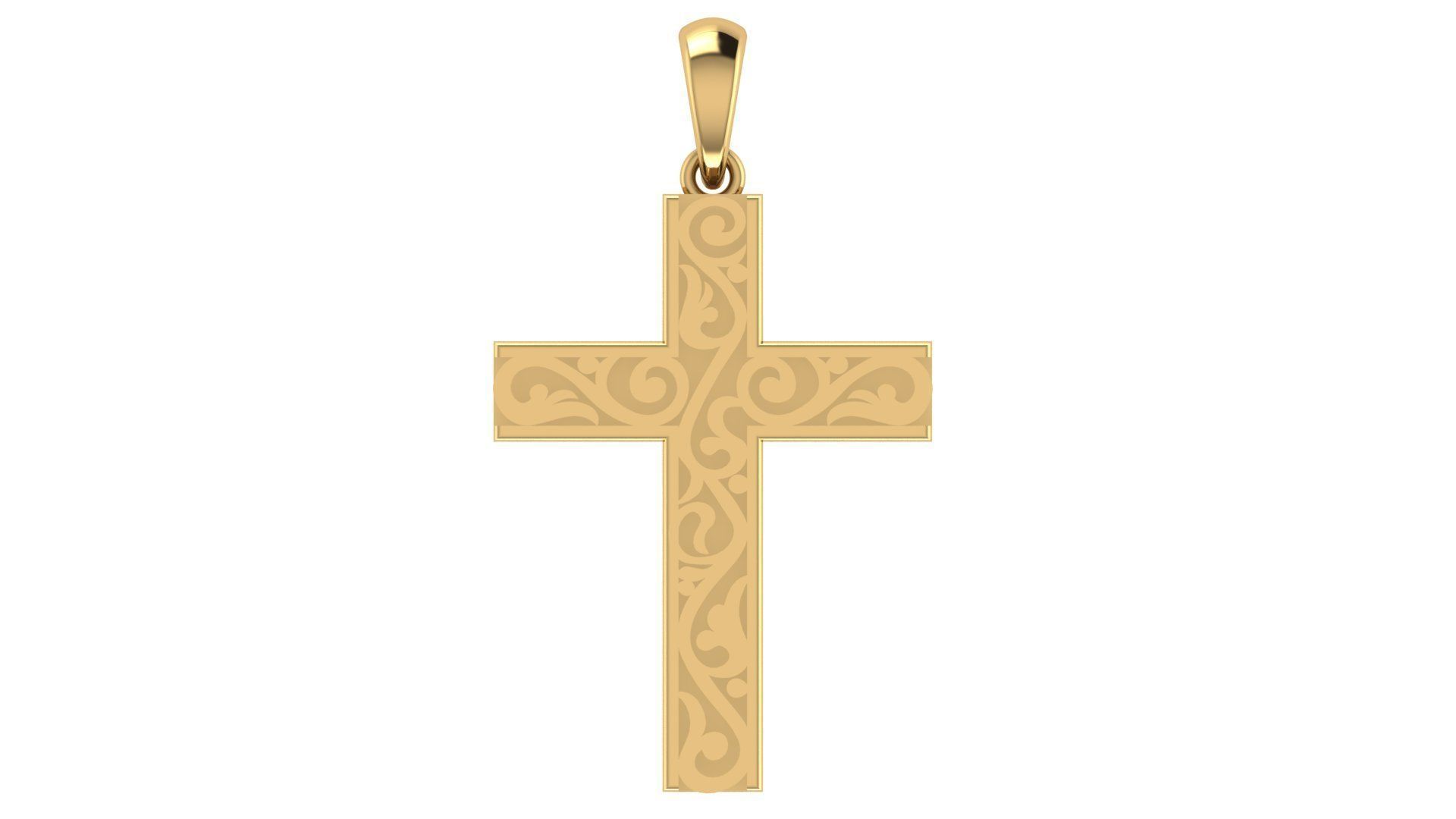 CROSS PENDANT CR45 3D print model_5