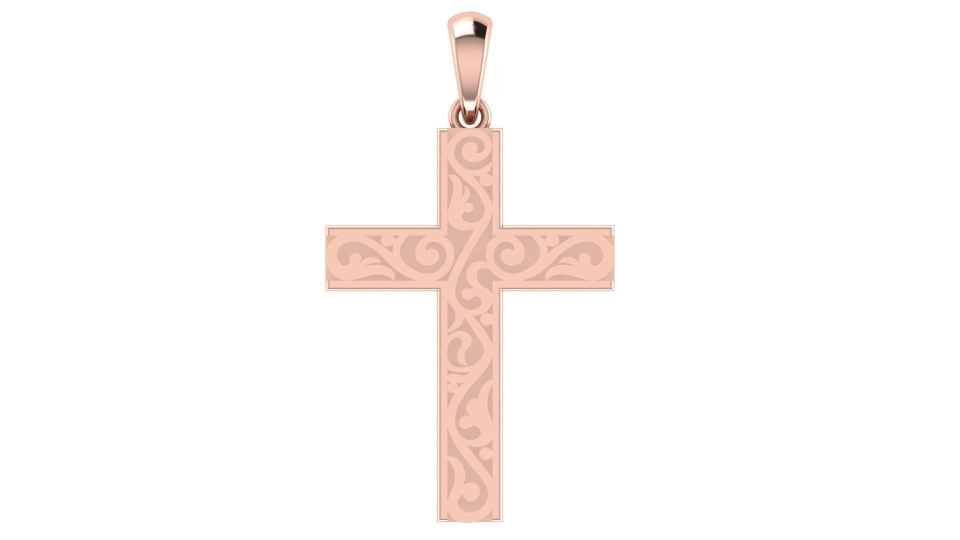 CROSS PENDANT CR45 3D print model_3