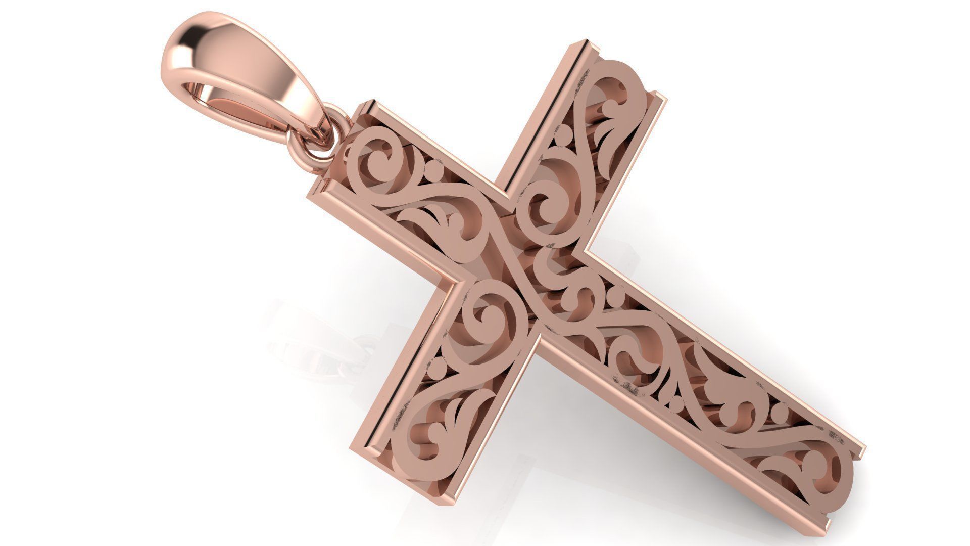 CROSS PENDANT CR45 3D print model_2