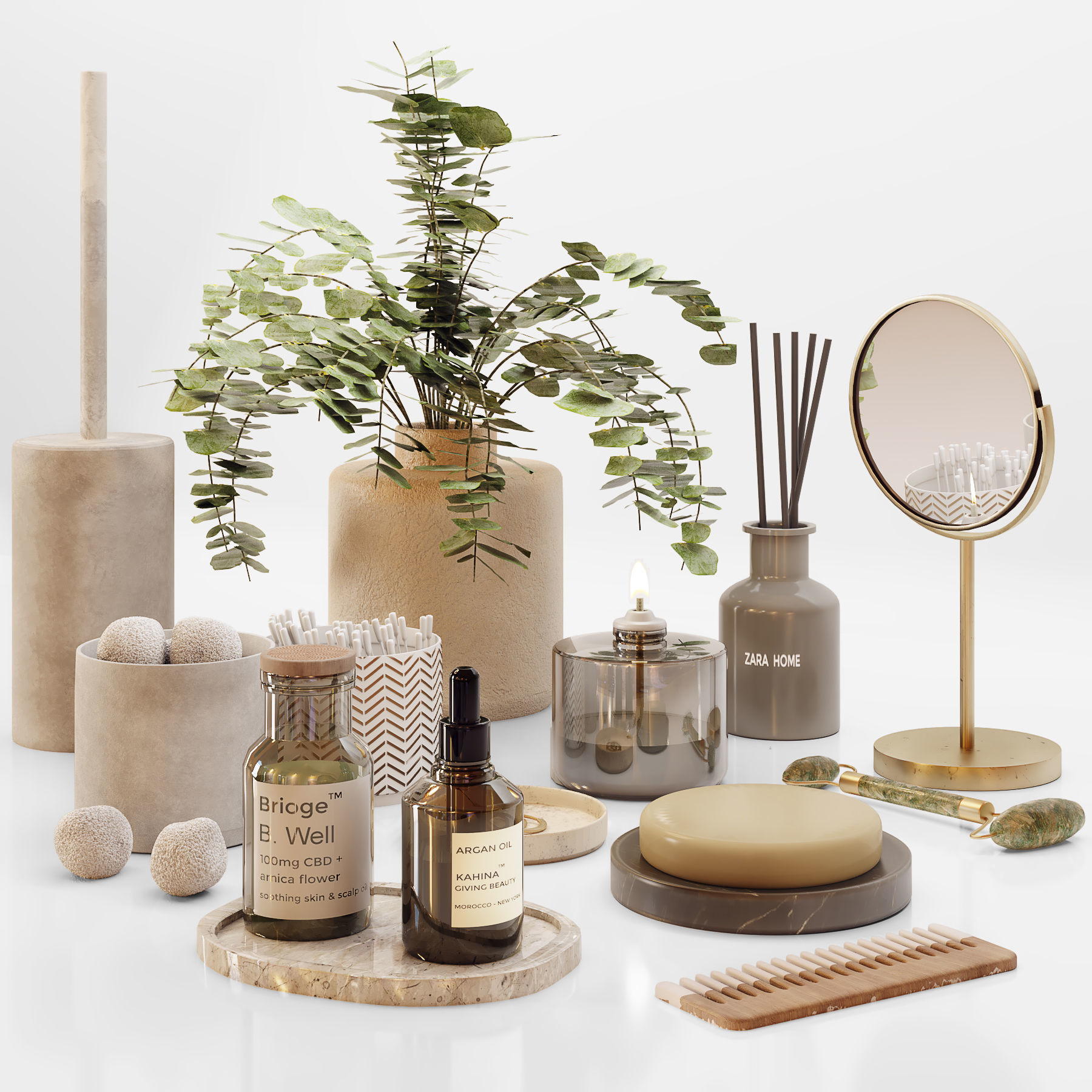 bathroom set02 3D model_3