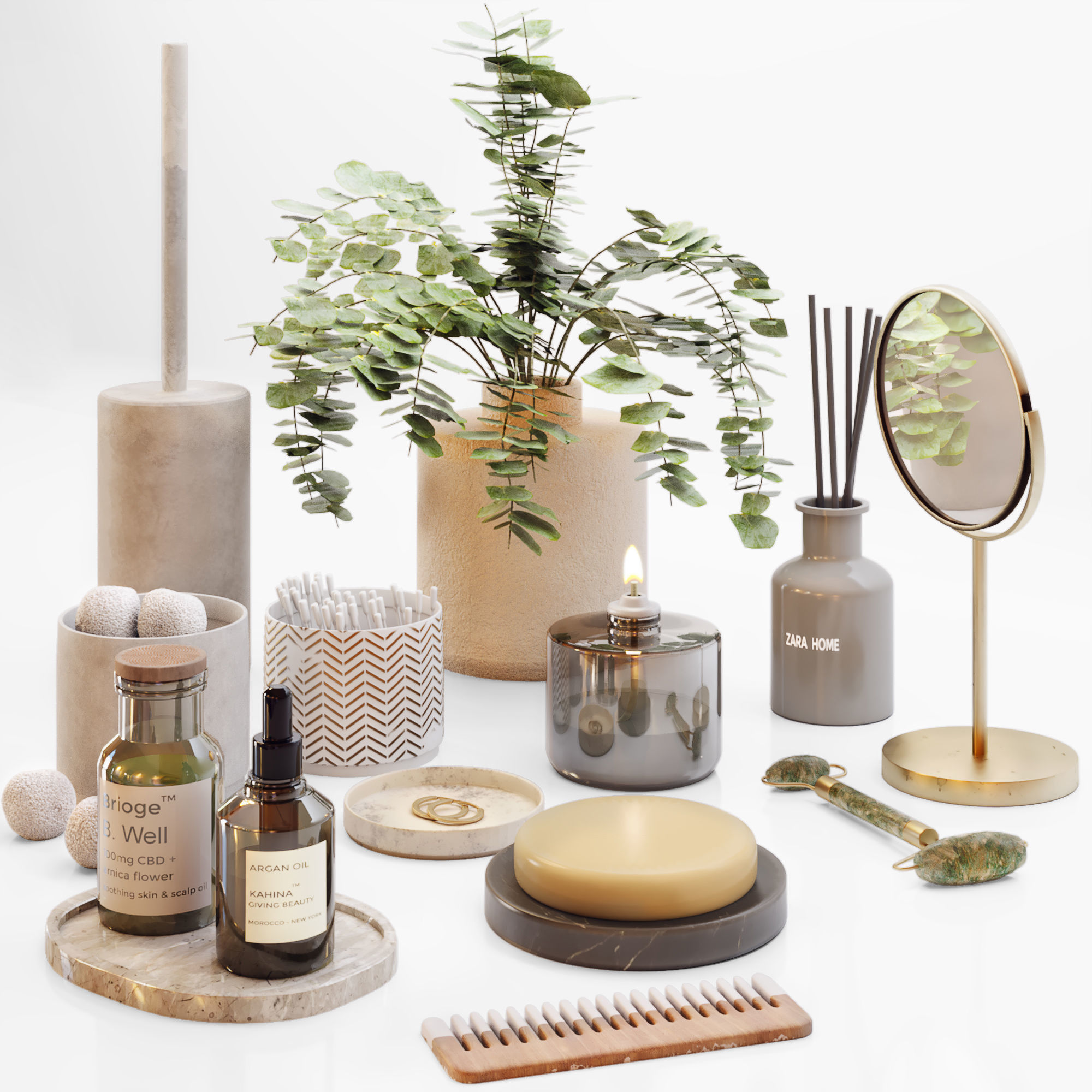 bathroom set02 3D model_1