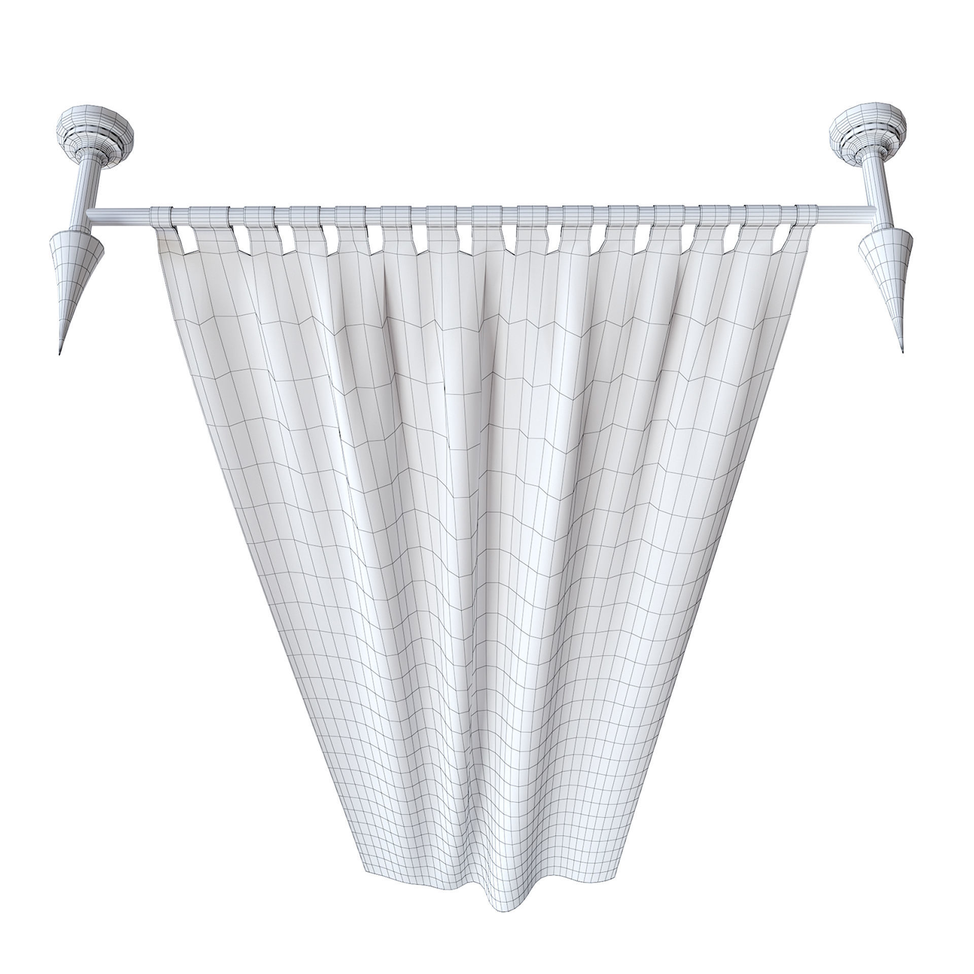 Medieval Banner 3D model_4