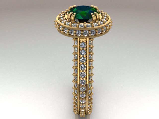 solitaire ring engagement 3D print model_22