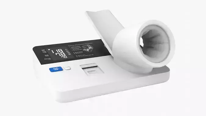 Blood Pressure Monitor Low-poly 3D model