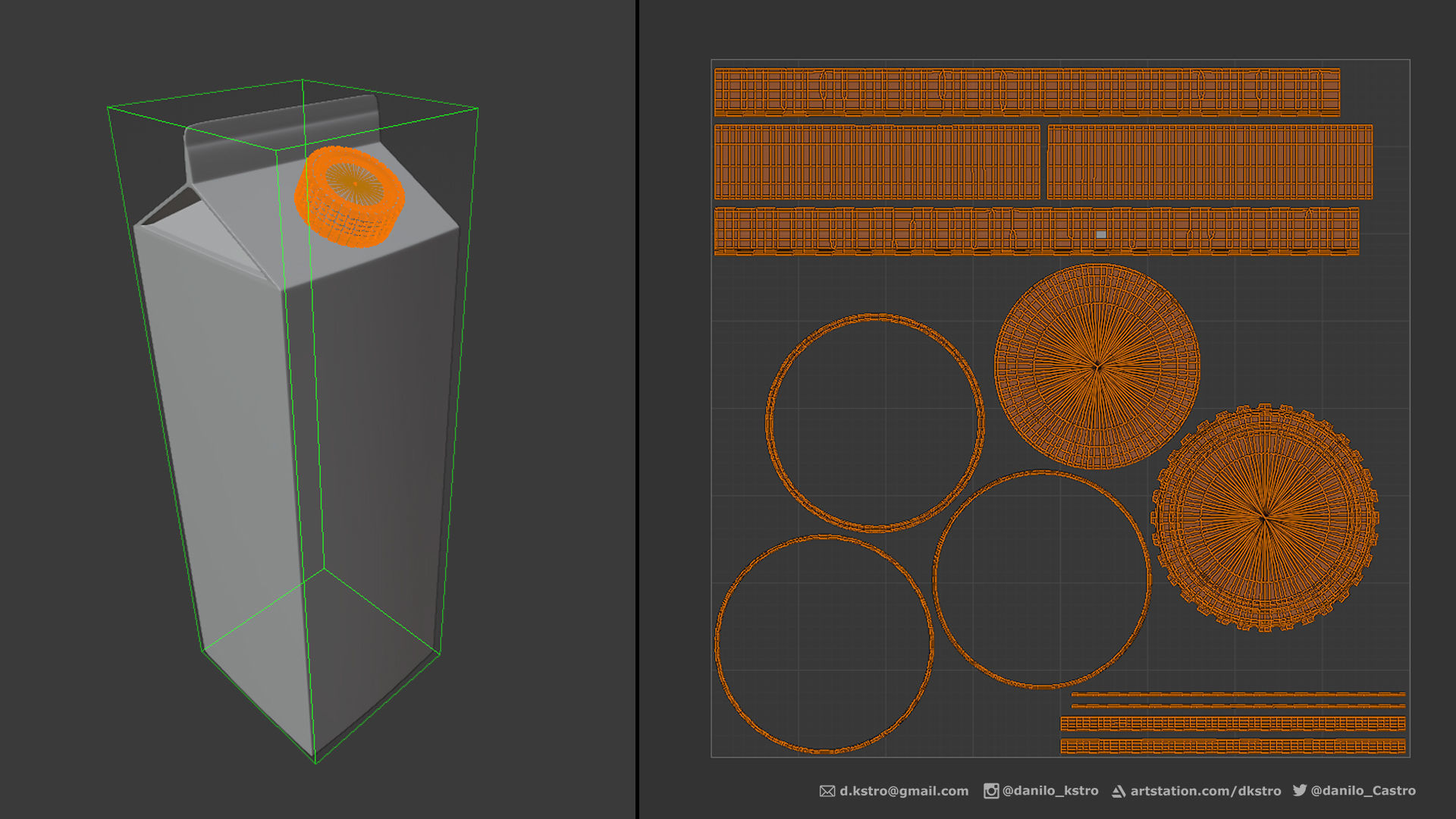 Milk Box - Procedural Texture 3D model_6