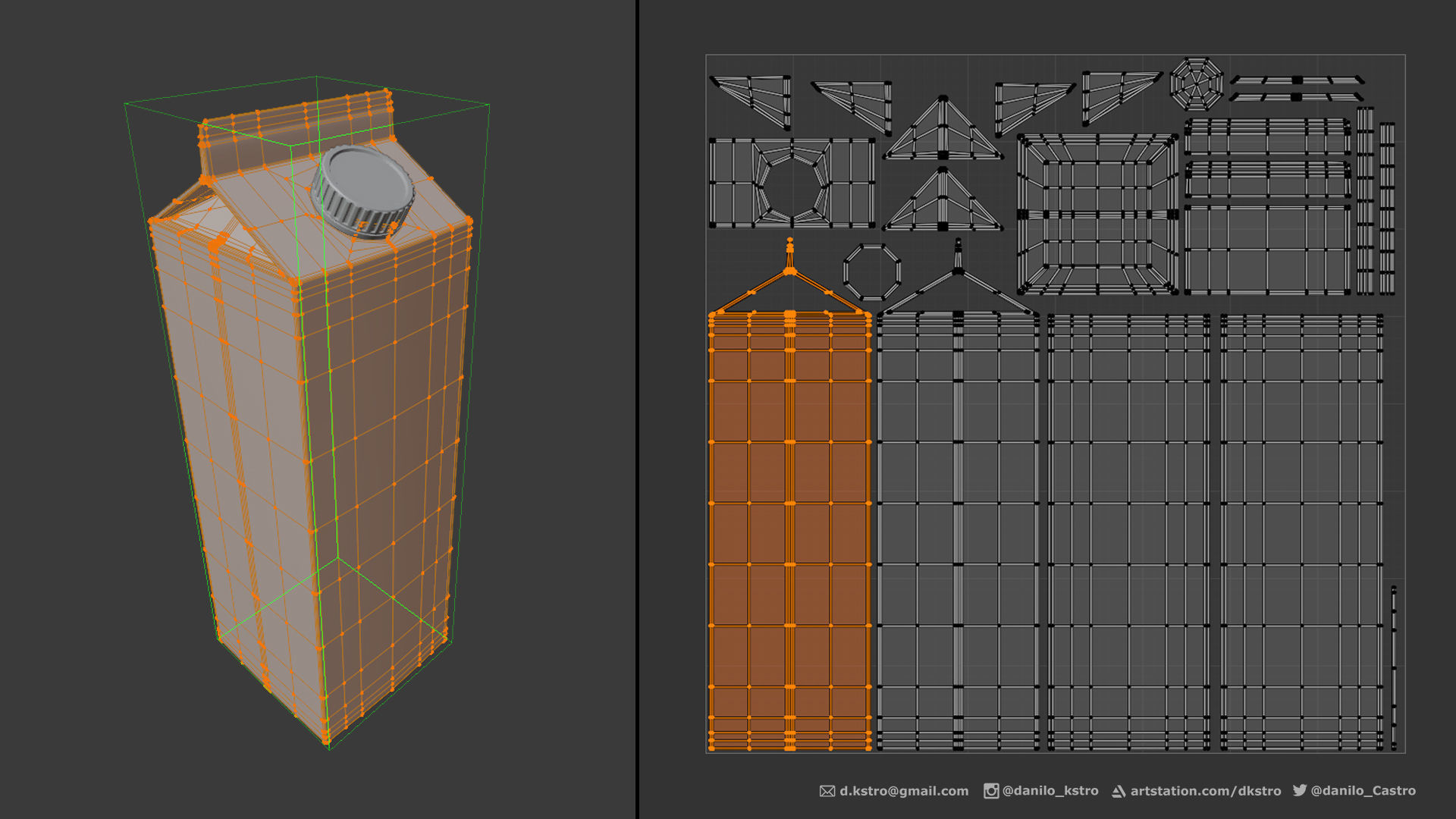 Milk Box - Procedural Texture 3D model_5
