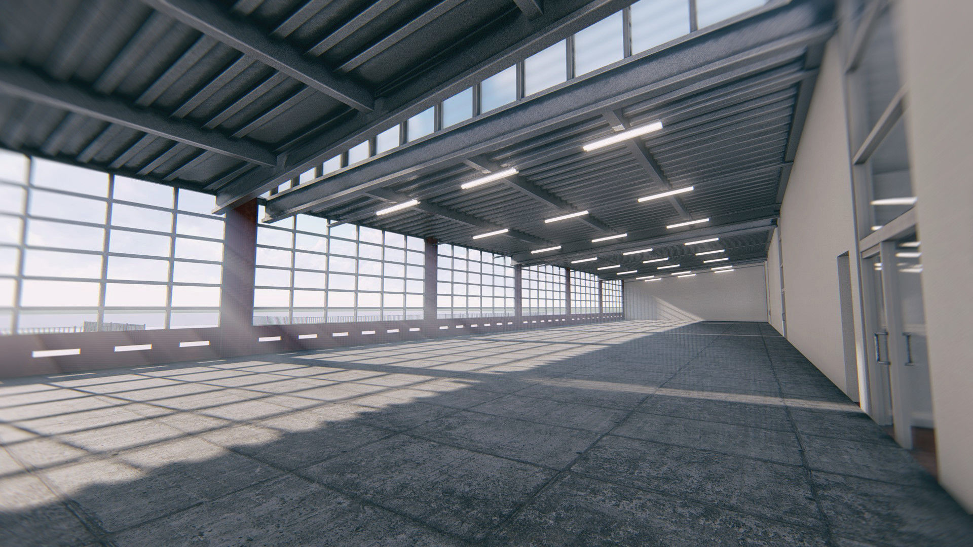 FireStation Building 01 Low-poly 3D model_6