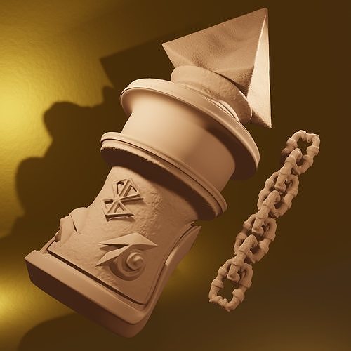 The Legend of Zelda - Wind Waker Hookshot Replica PRE-SUPPORTED 3D print model