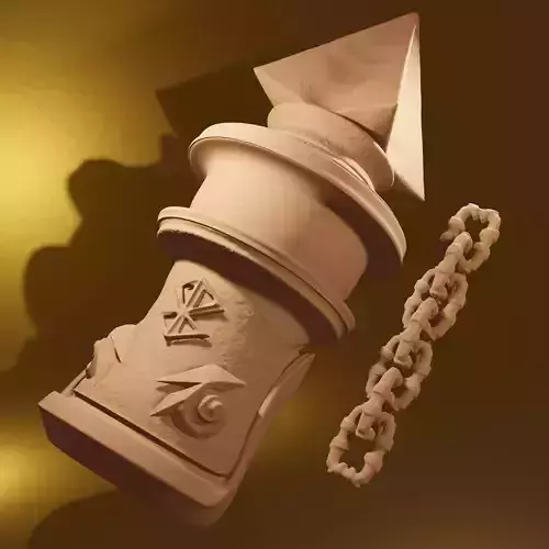 The Legend of Zelda - Wind Waker Hookshot Replica PRE-SUPPORTED 3D print model